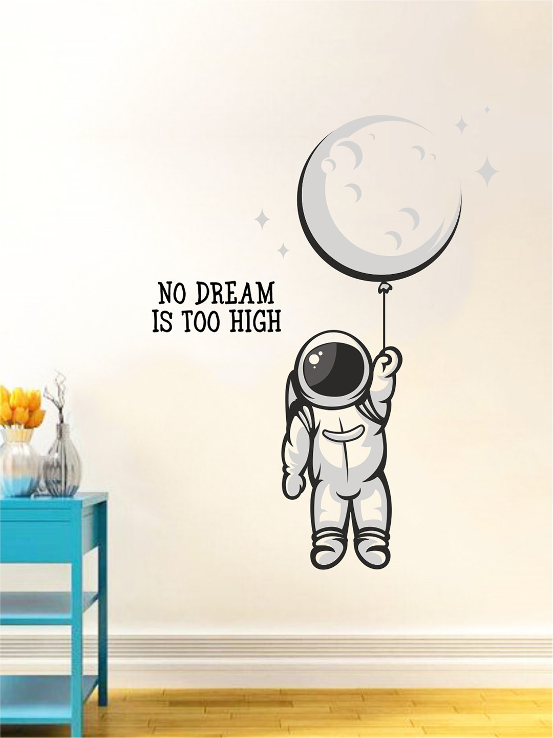 rawpockets Adults White & Black Dream Quotes Wall Stickers