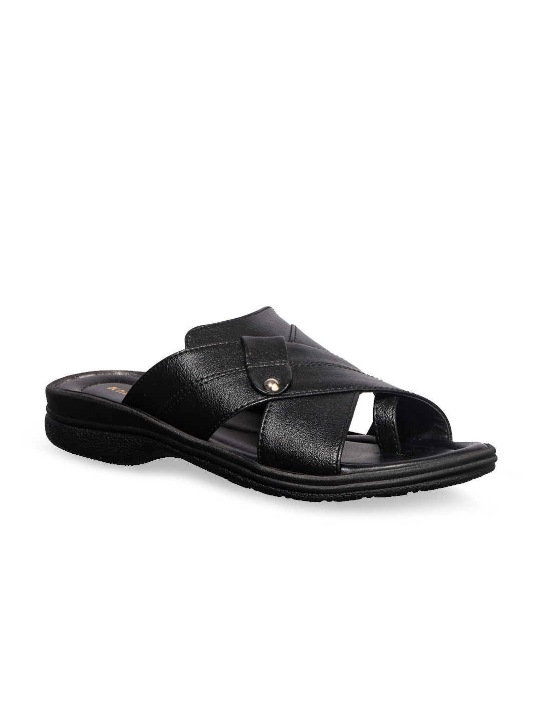 Khadims Men Black Sandals