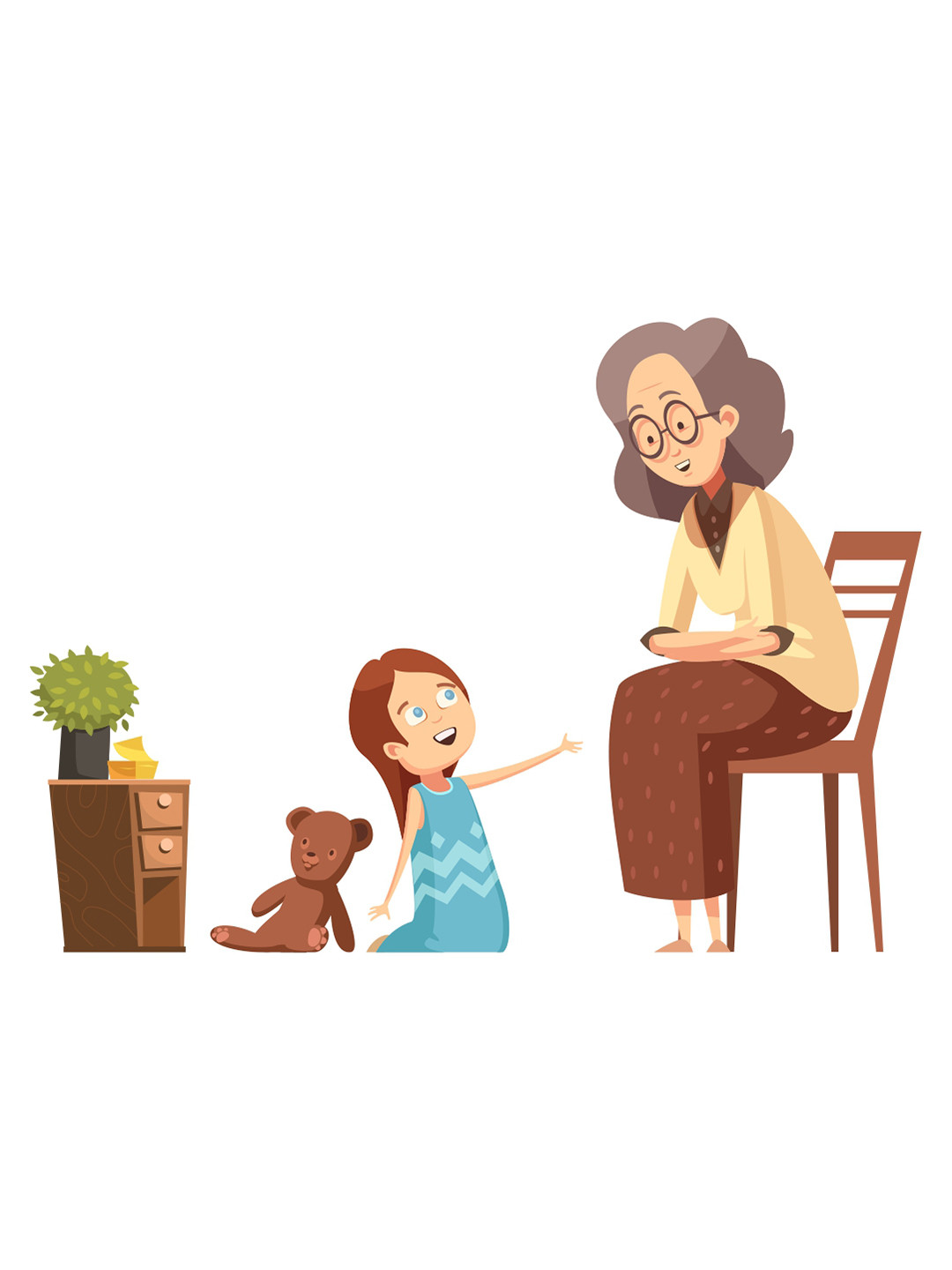 rawpockets Cream And Brown Kid With Mom Printed Wall Sticker