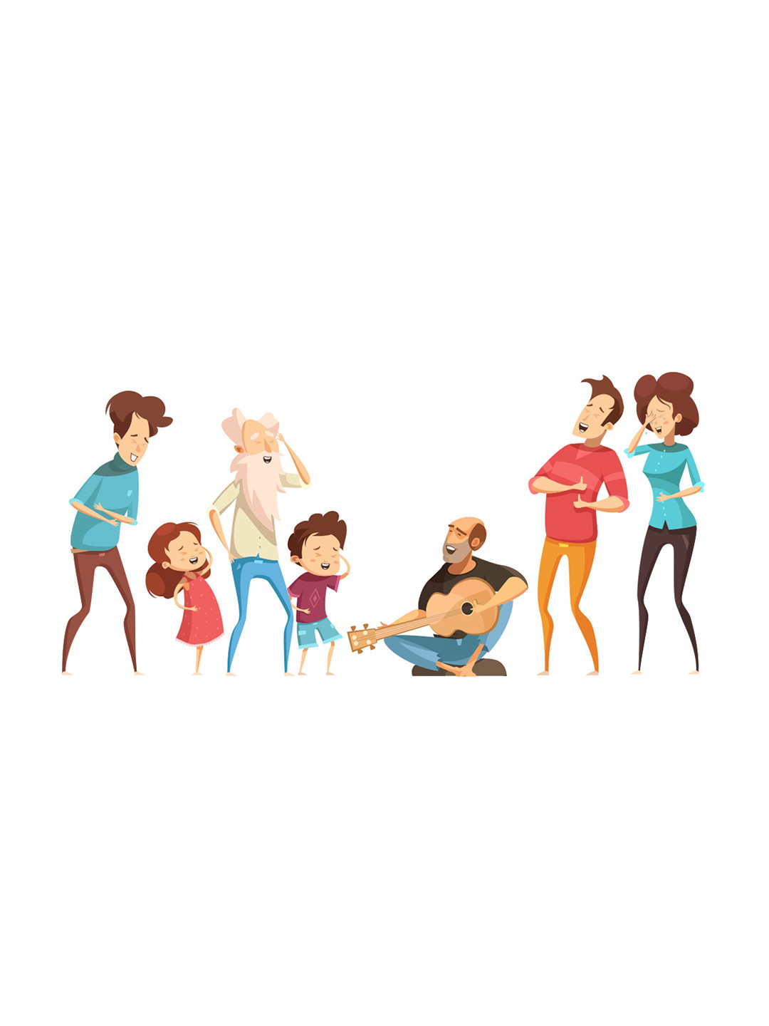 rawpockets Multicoloured Hilarious Moment PVC Vinyl Wall Stickers