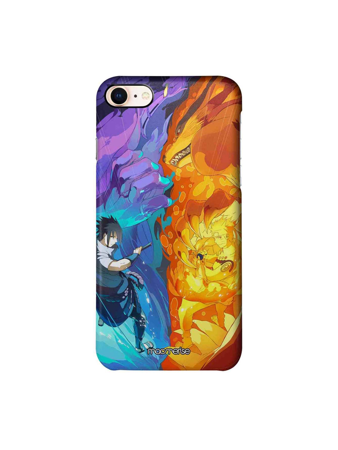 macmerise Blue Yellow Susanoo Vs Kurama iPhone 8 Case