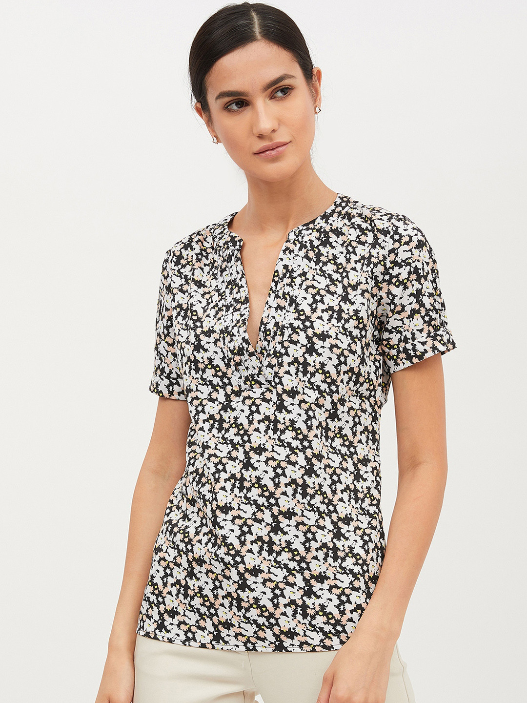 Harpa Women White Printed Top