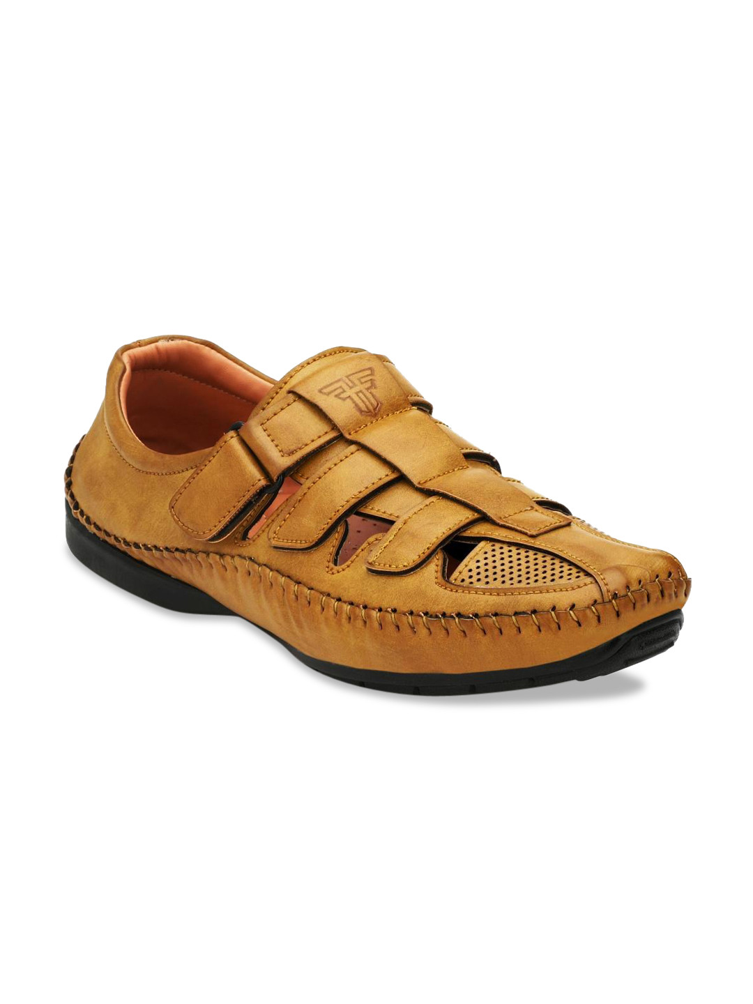 Fashion Victim Men Tan Brown Fisherman Sandals
