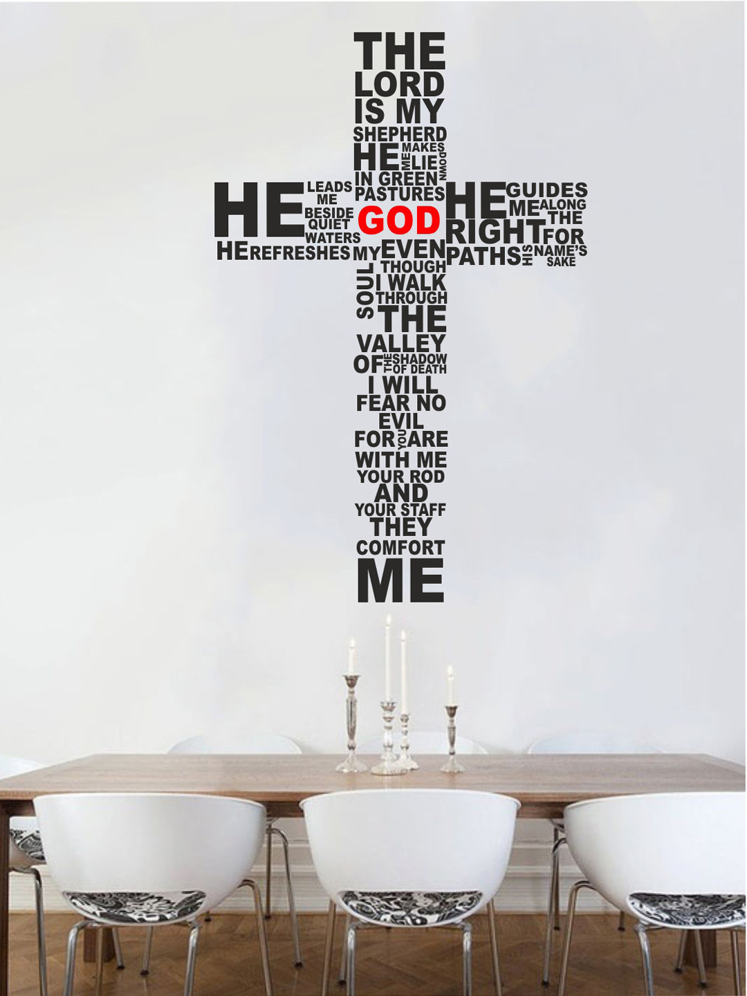 rawpockets Black Jesus Bible Quotes Wall Stickers