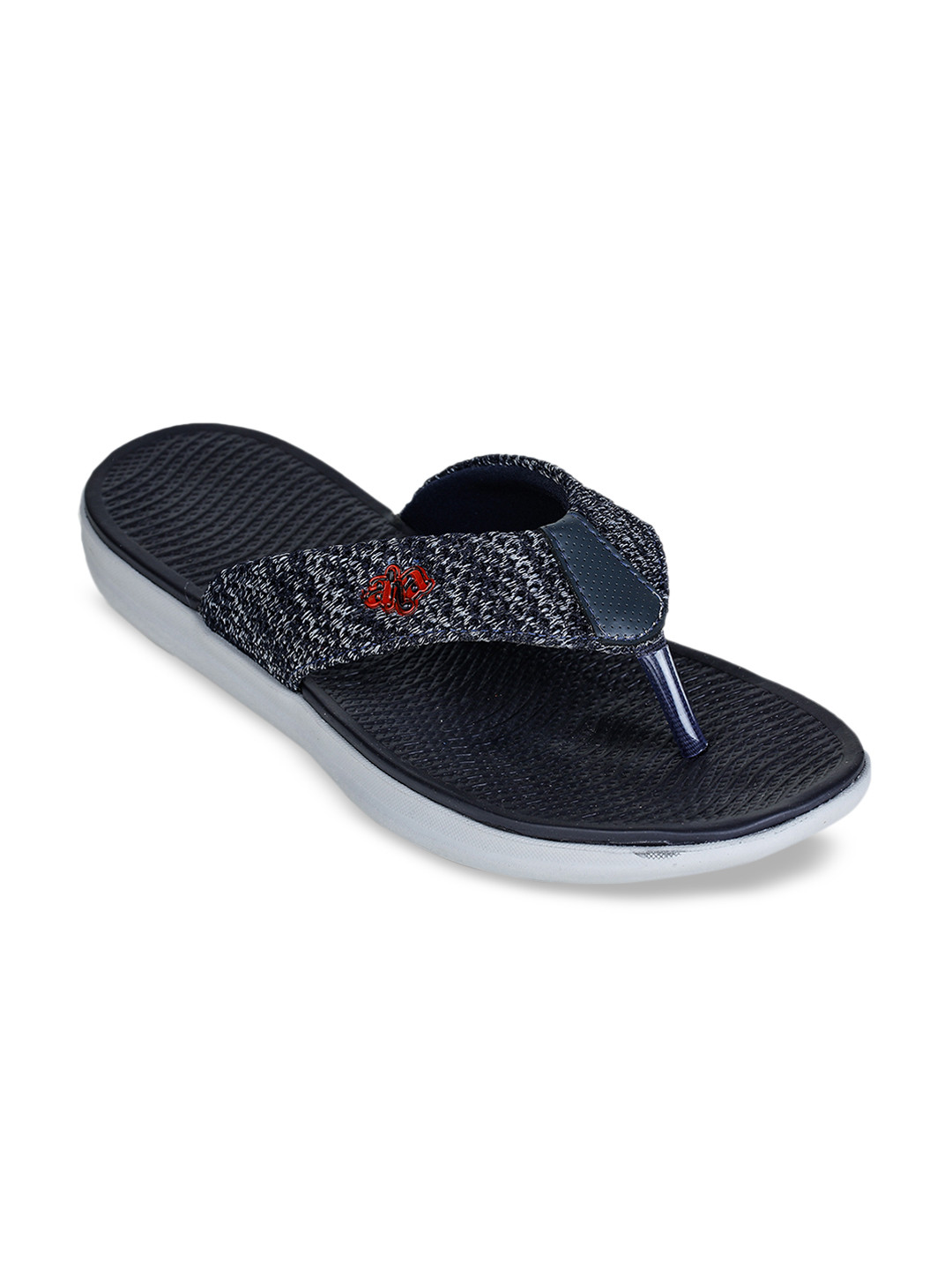 Liberty Women Navy Blue Solid Thong Flip-Flops
