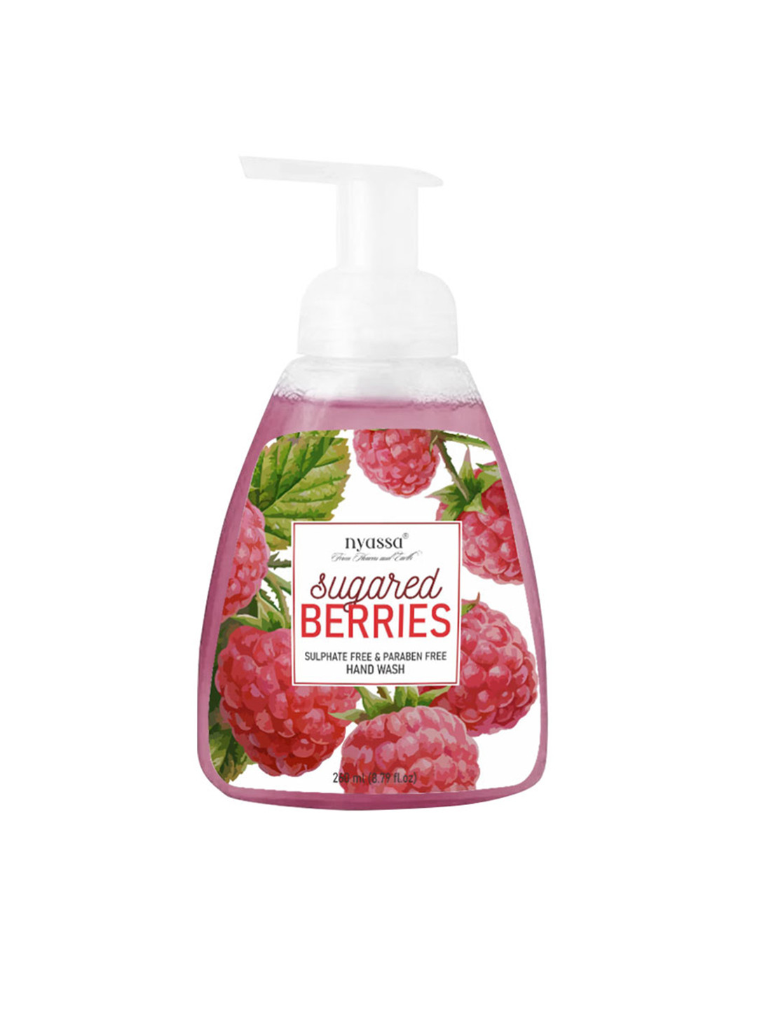 Nyassa Pink Sugared Berries Sulphate and Paraben Free Foaming Hand Wash 260 ml