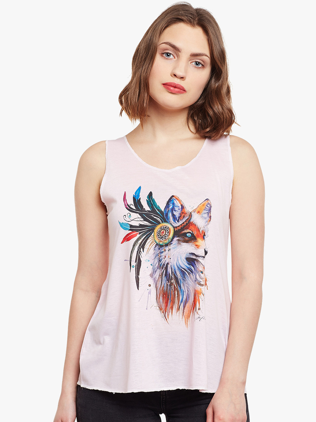 MACK JONNEY Women Pink Printed Regular Top