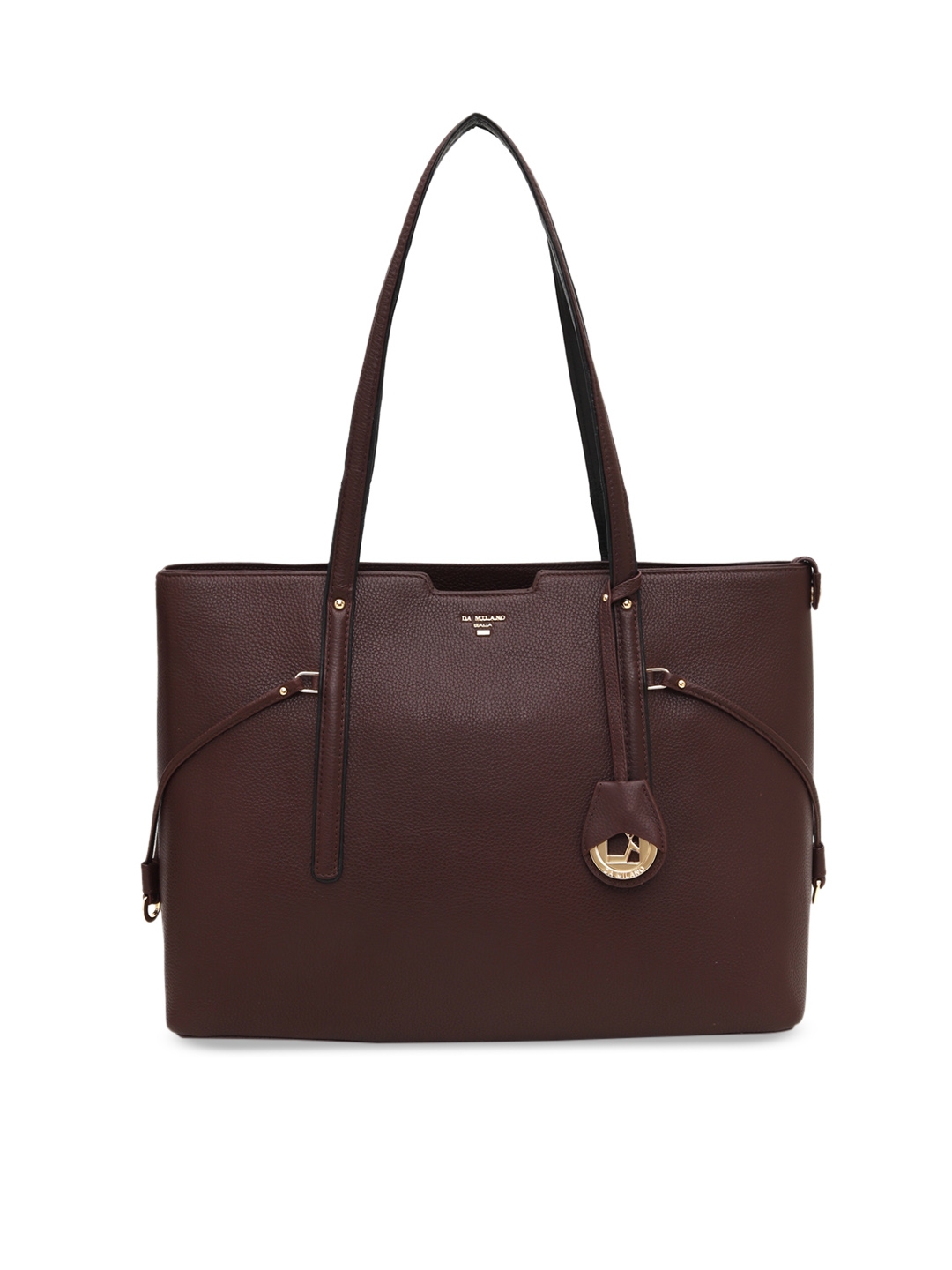 Buy Da Milano Maroon Solid Leather Shoulder Bag Handbags for Women 11914478 Myntra