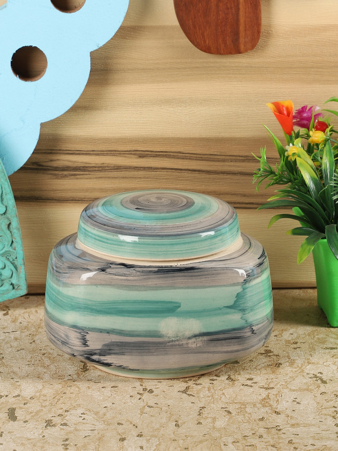 Cdi Green Marble Ceramic Screw Top Serving Handi-100ml