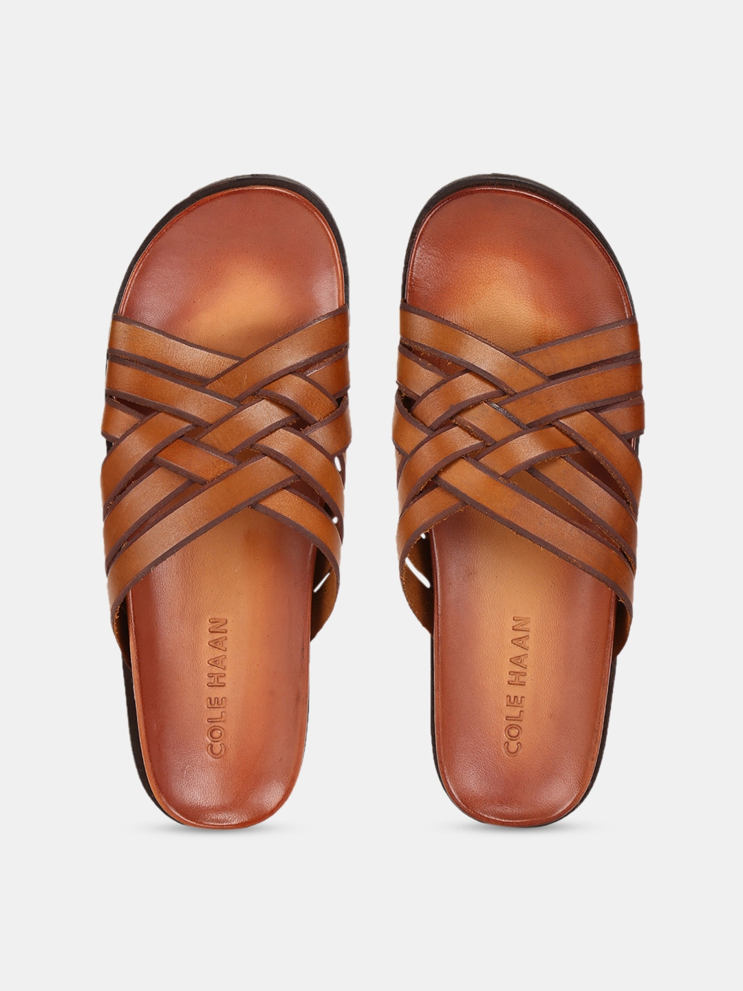 Cole haan men's leather sandals discount
