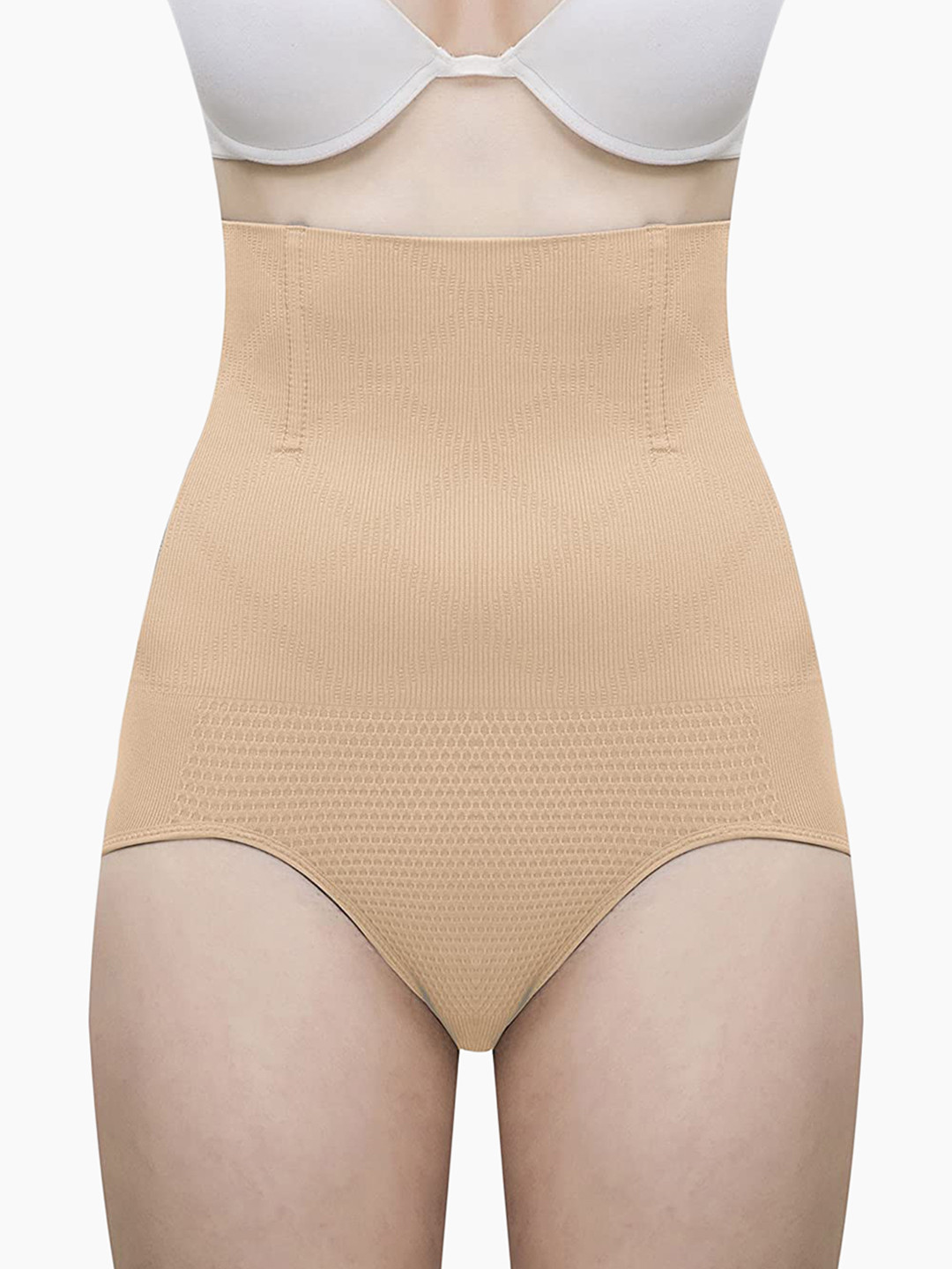 Laceandme Women Nude-Coloured Solid Shaper Briefs 9813