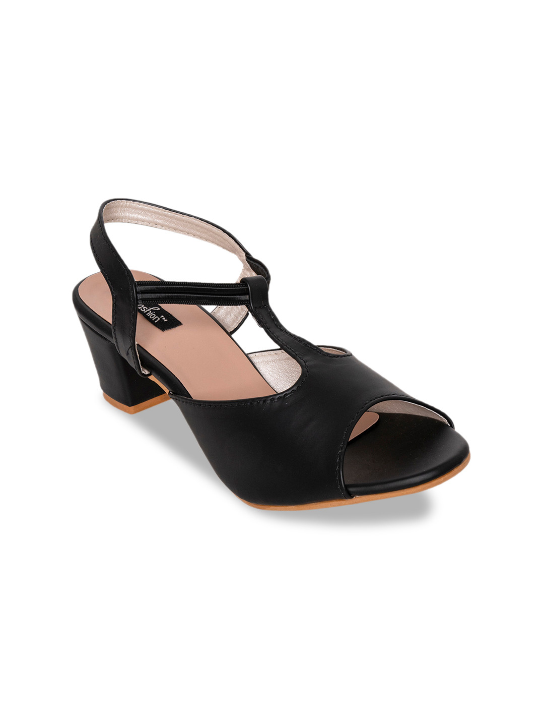 Funku Fashion Women Black Solid Heels