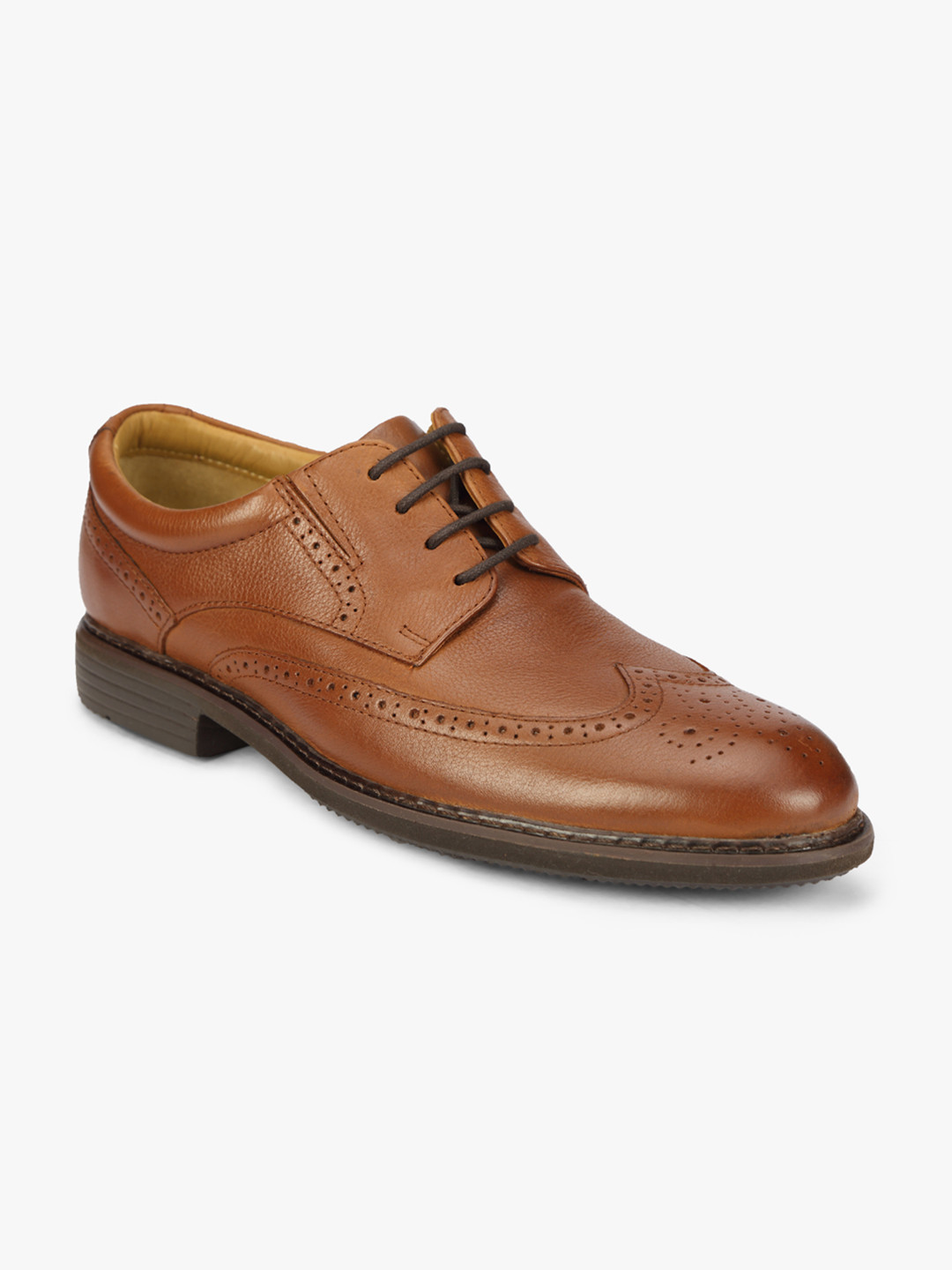 Florsheim Men Brown Solid Leather Brogues