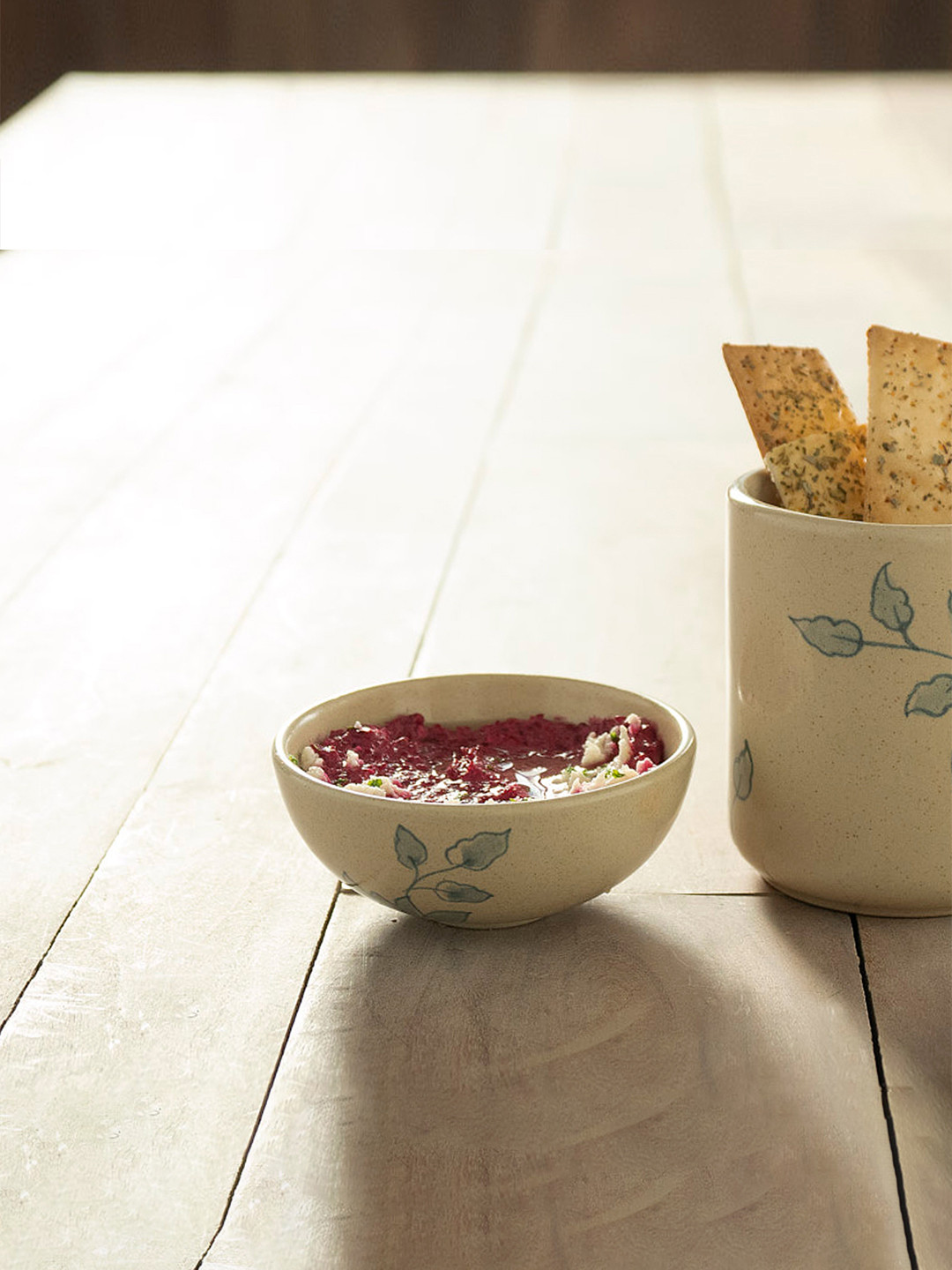 ellementry Off-White Fiore Ceramic Nut Bowl