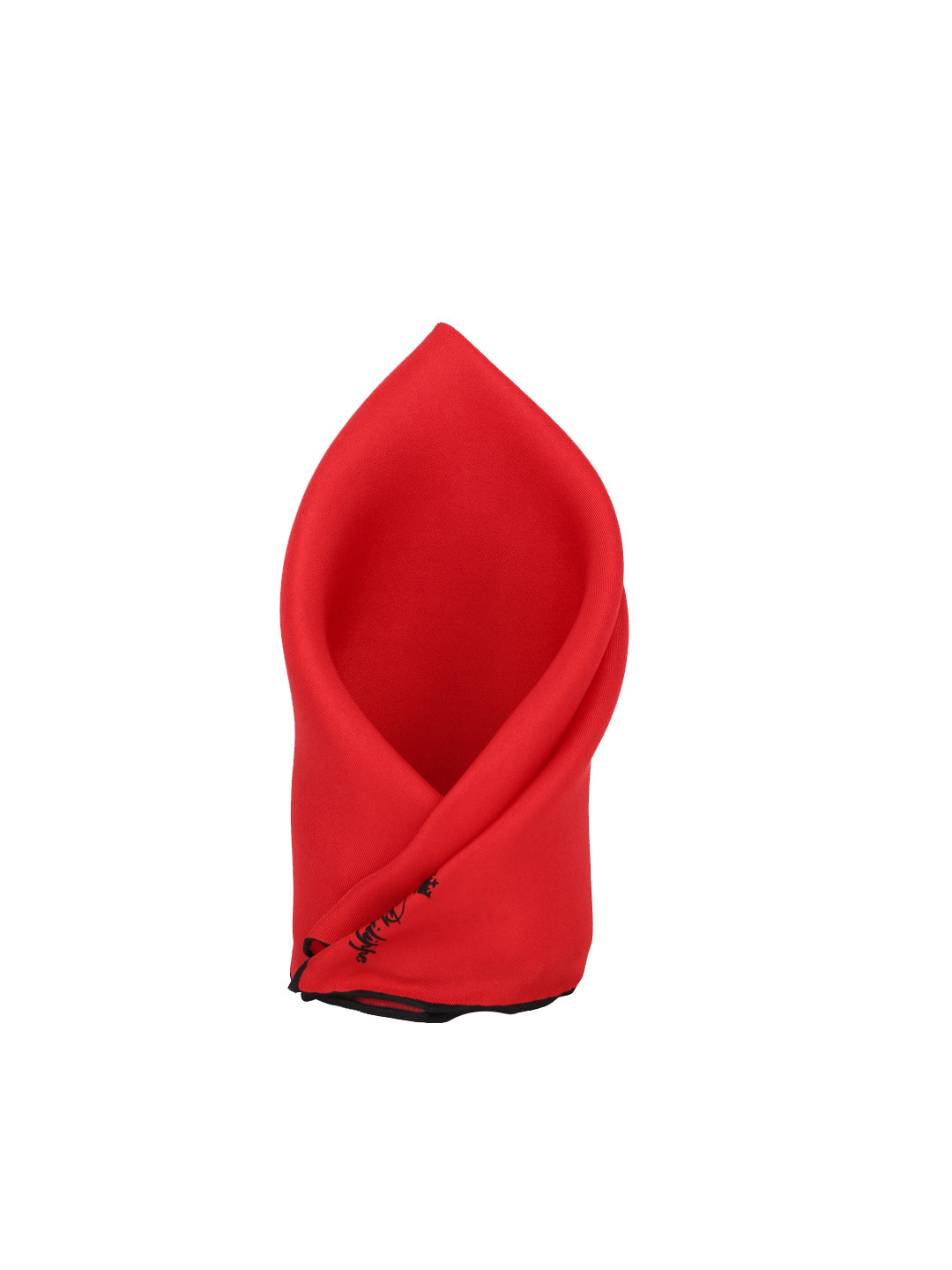 Louis Philippe Men Red Pocket Square