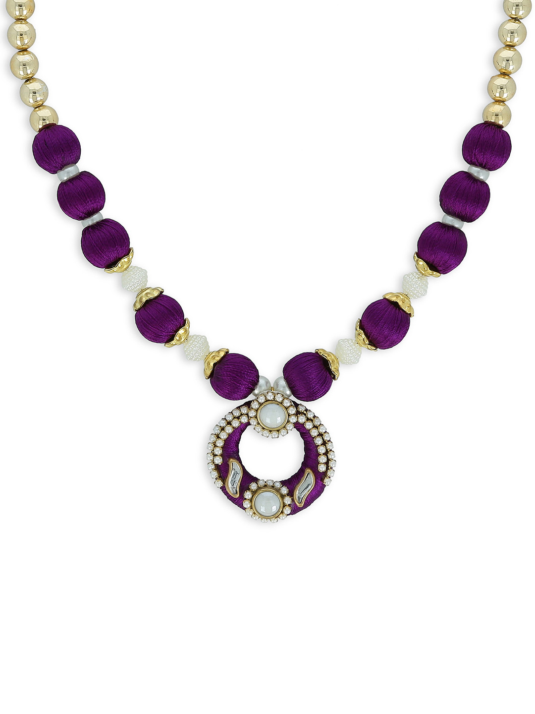 AKSHARA Purple Chocker Necklace