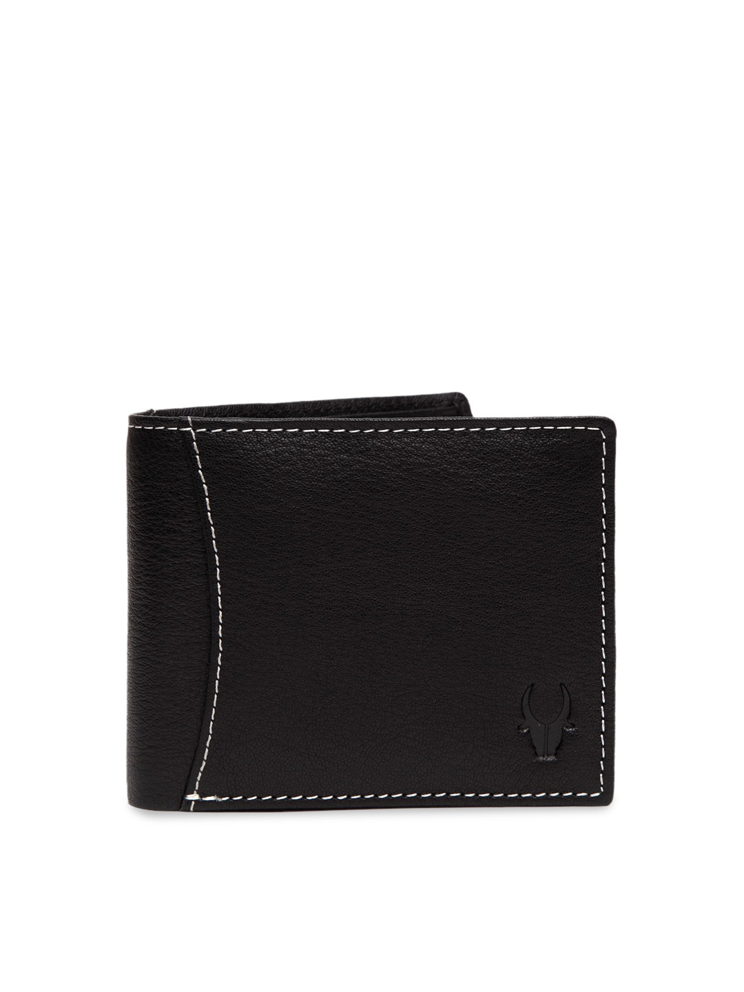 WildHorn Men Black Classic Genuine Brother Leather Wallet & Rakhi Gift Set