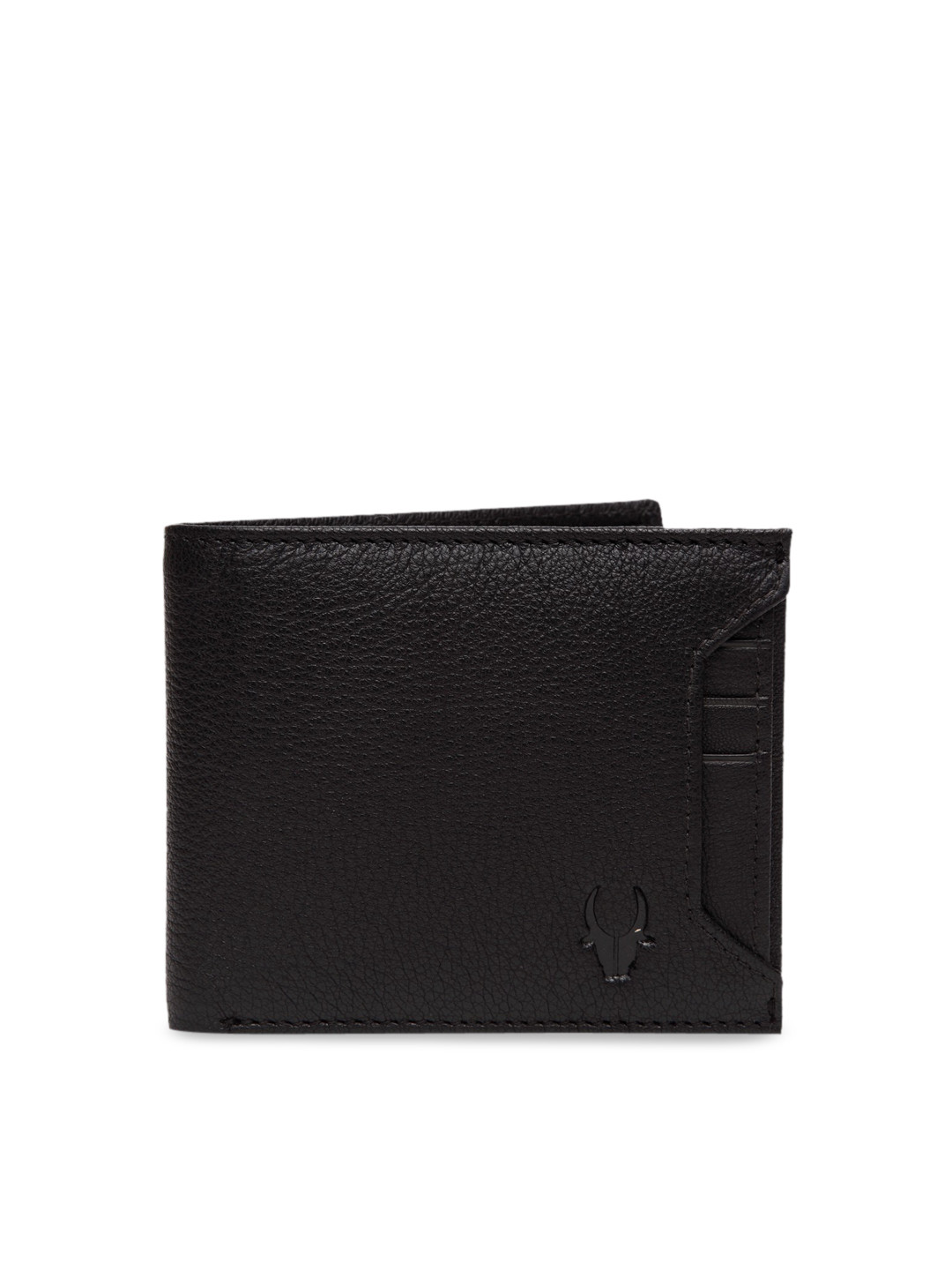 WildHorn Men Black Classic Brother Leather Wallet & Rakhi Gift Set