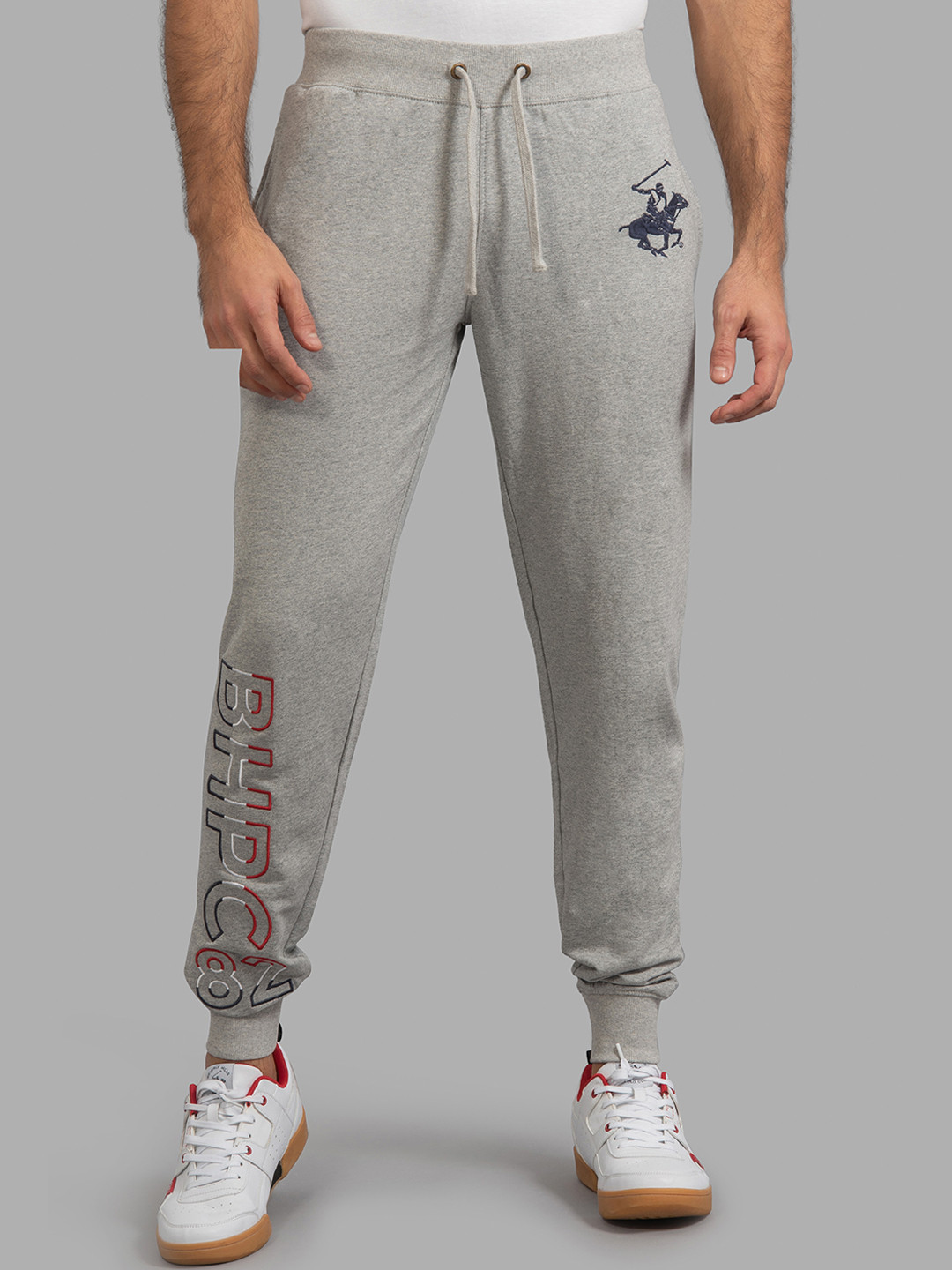 Beverly Hills Polo Club Men Grey Printed Joggers