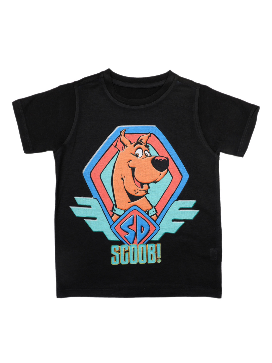 Scooby-Doo Boys Black Print Round Neck T-shirt