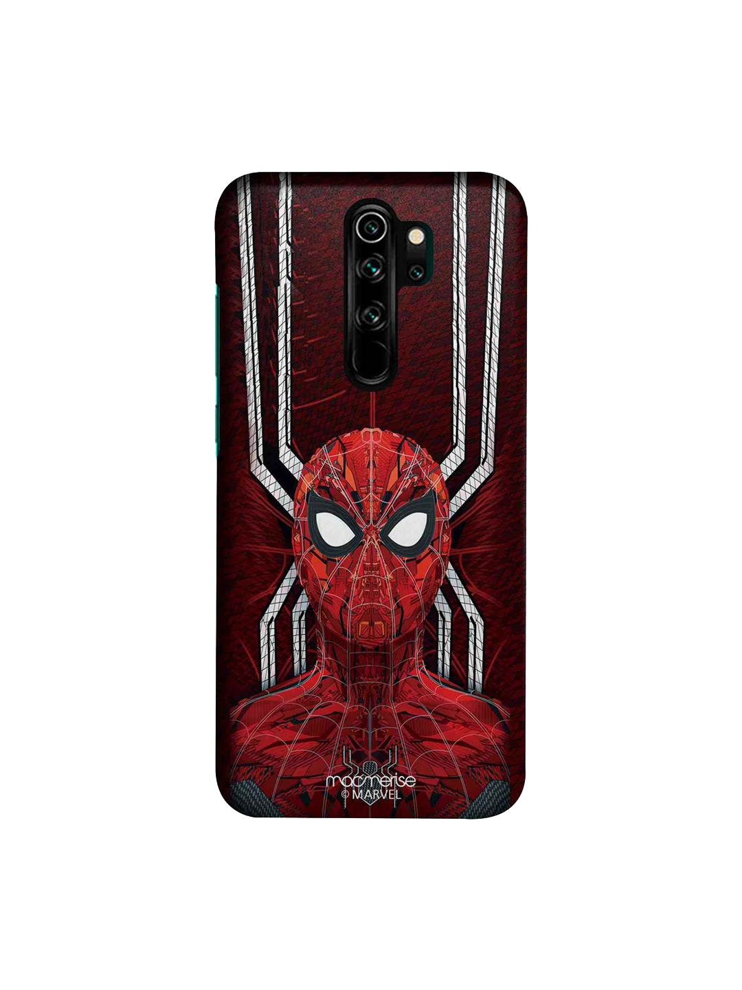 macmerise Red   White Marvel Spiderman Xiaomi Redmi Note 8 Pro Back Cover