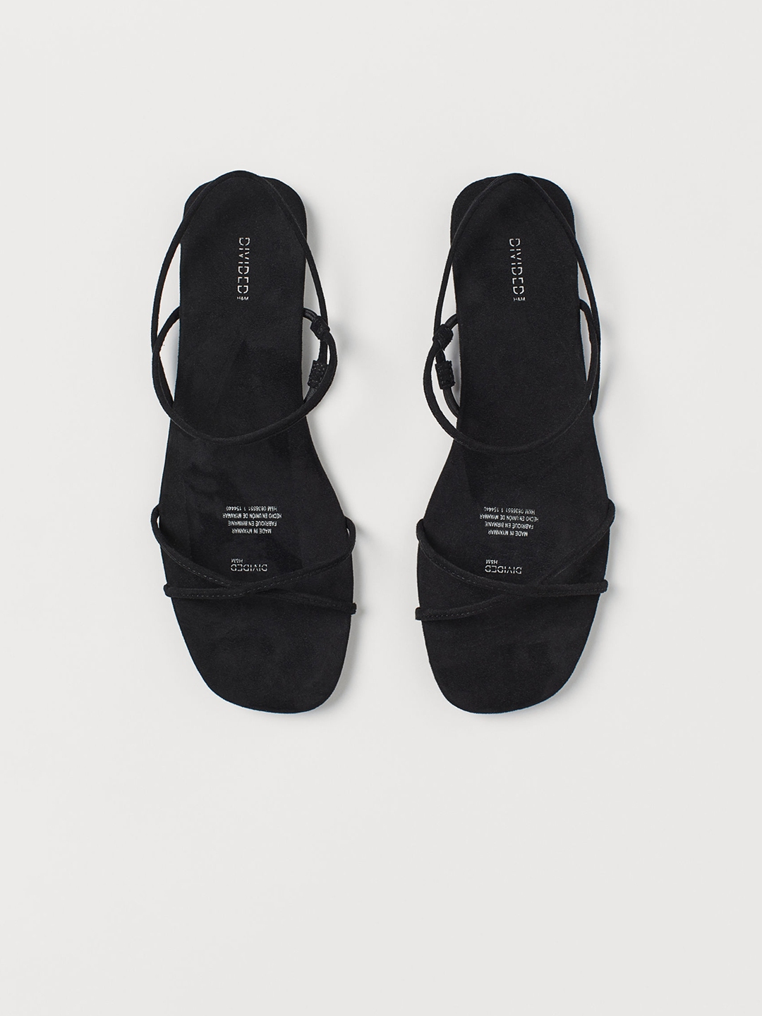H and best sale m black sandals