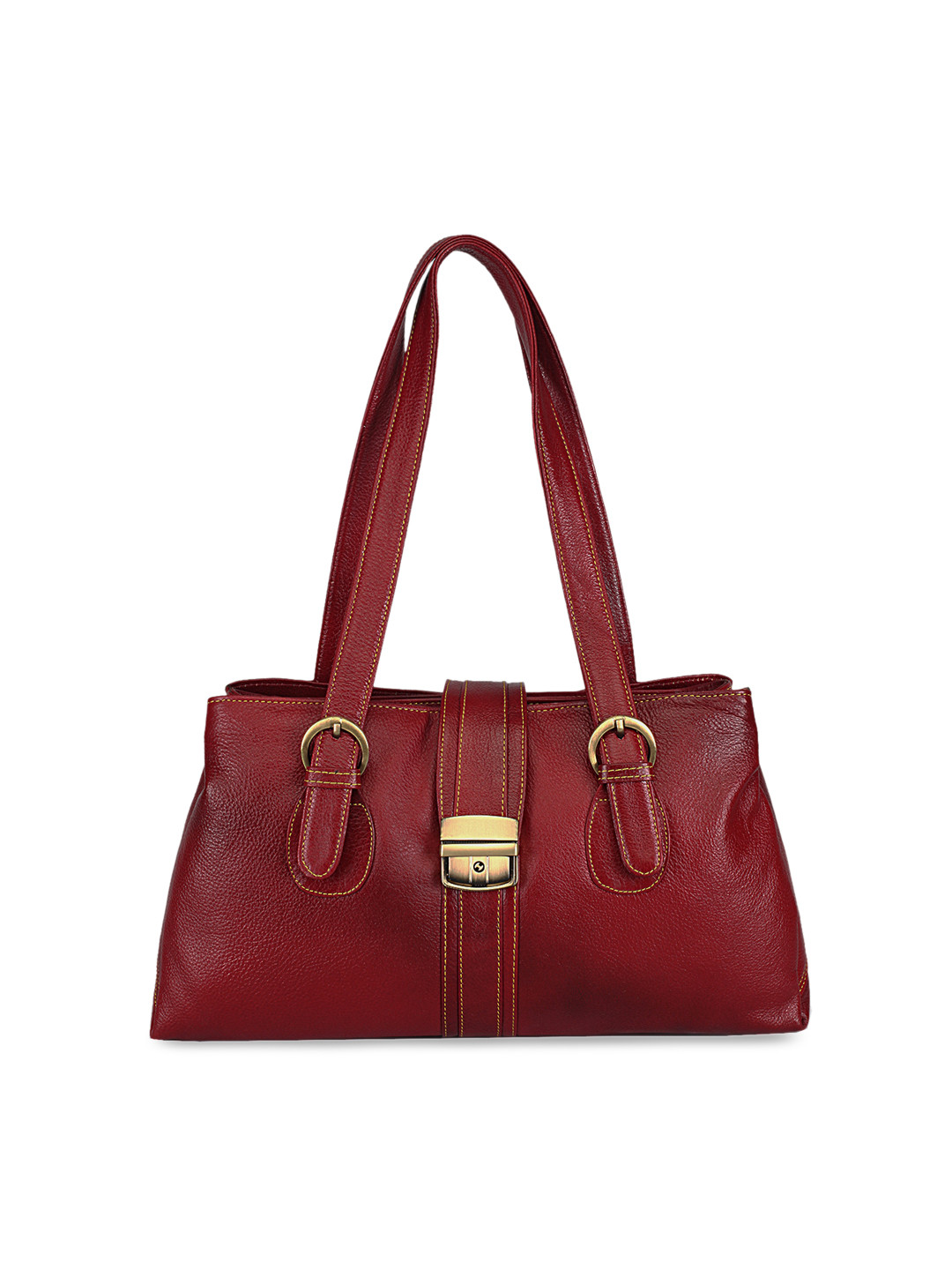 GENWAYNE Red Solid Handheld Bag