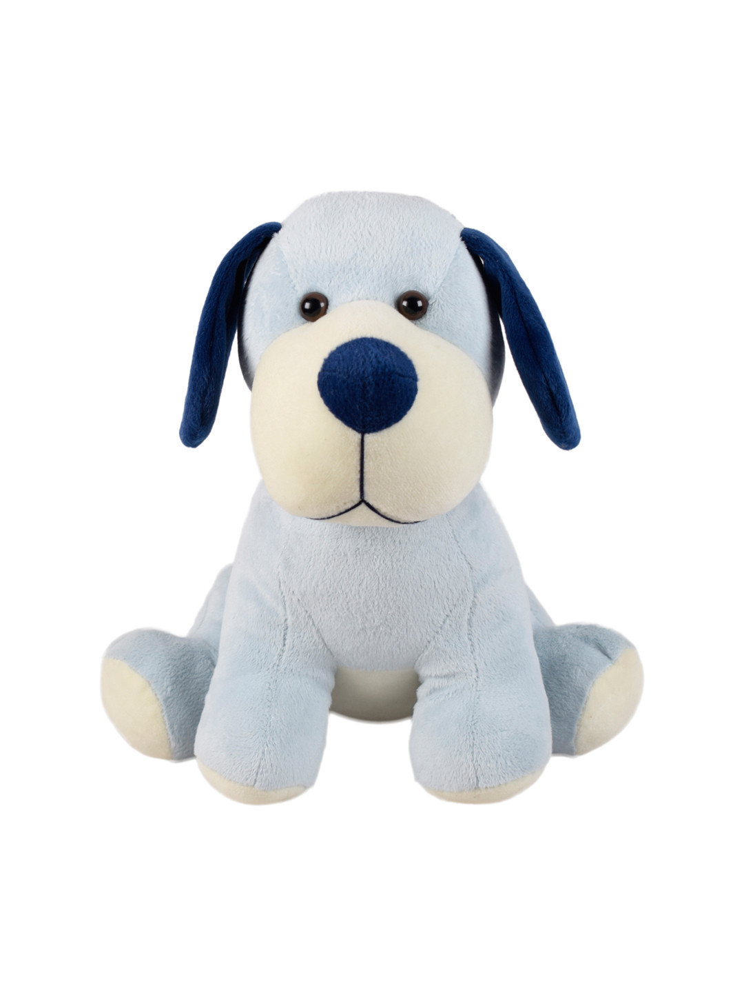 Ultra Kids Blue & White Colourblocked Cute Sitting Dog Soft Toy