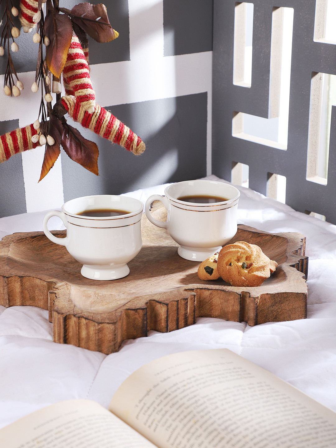 CDI White Bone China Microwave Safe 6 Piece Cups-150ml