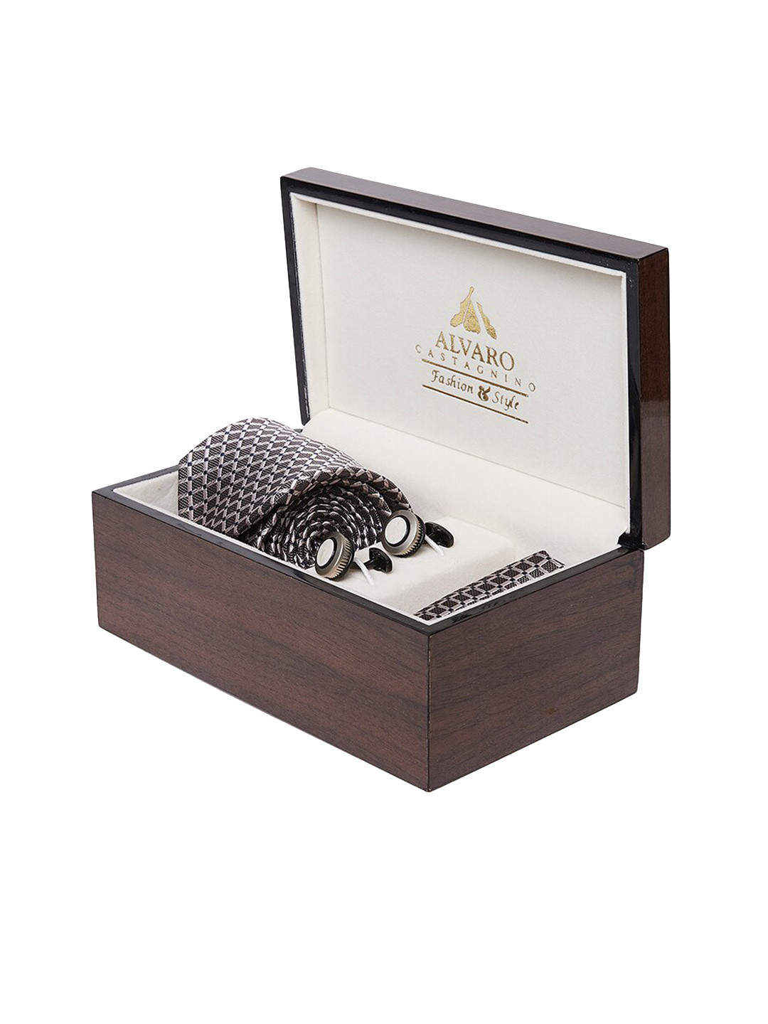 Alvaro Castagnino Men Grey Accessory Gift Set
