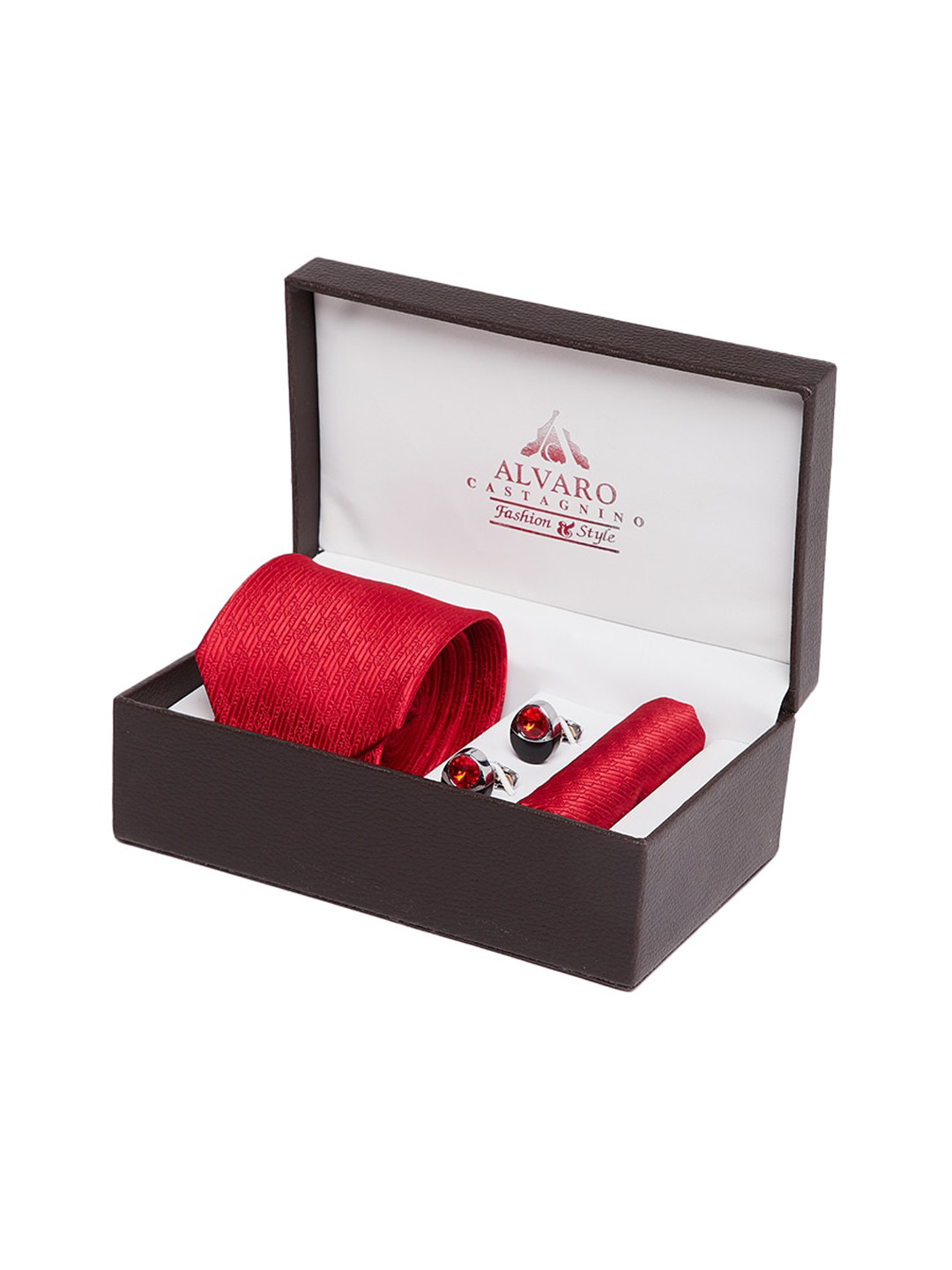 Alvaro Castagnino Men Red Accessory Gift Set