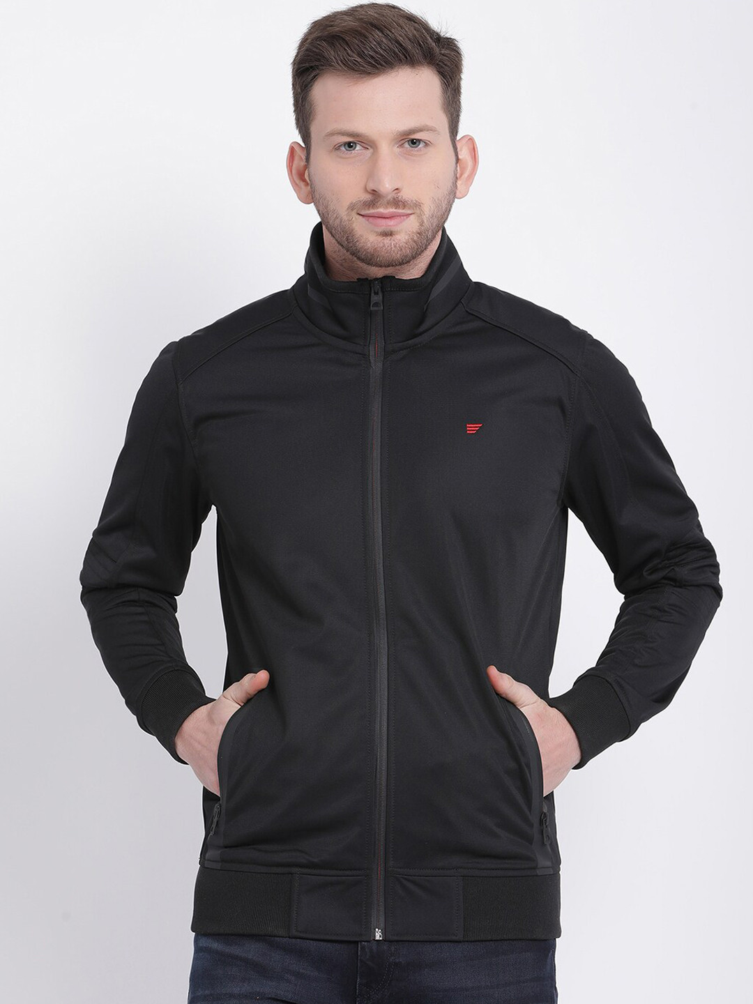 t-base Solid Mock Collar Sweatshirt