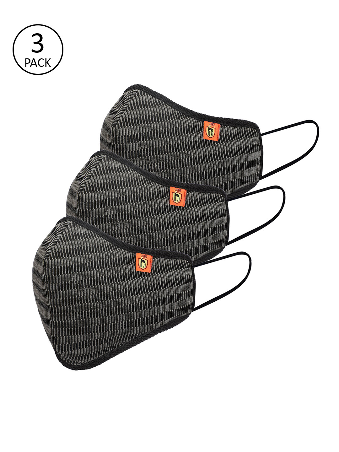 Marc Loire Unisex Pack Of 3 Reusable 6-Ply Outdoor Protective Masks
