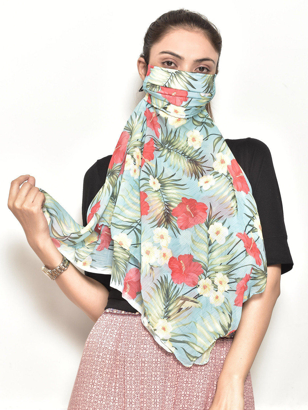 Swayam Women 3-Ply Reusable Outdoor Protective Scarf Mask