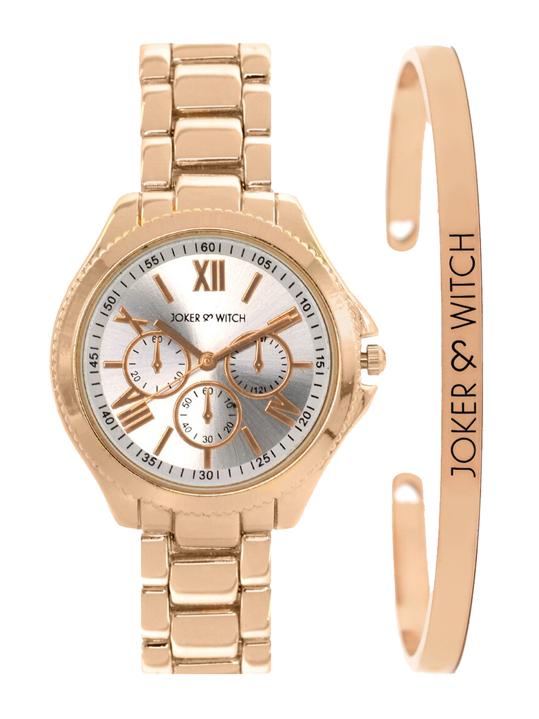 JOKER & WITCH Women Tacy Rosegold Watch Bracelet Stack