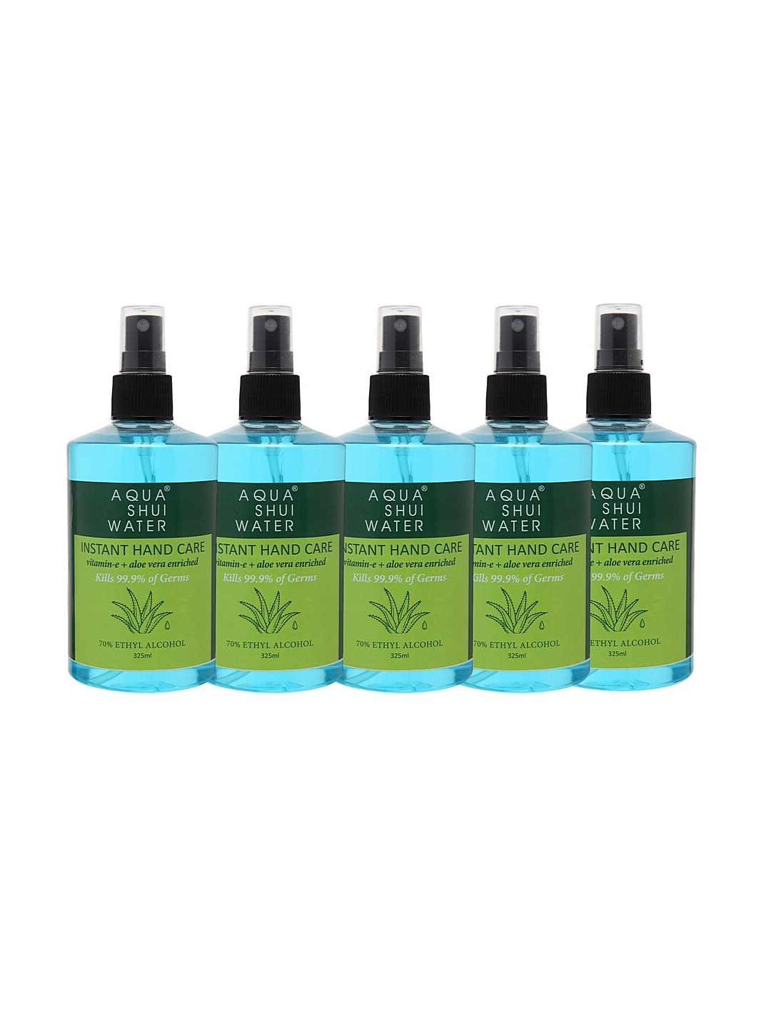 Aqua Shui Water Pack Of 5 Hand Sanitizer 325 ml