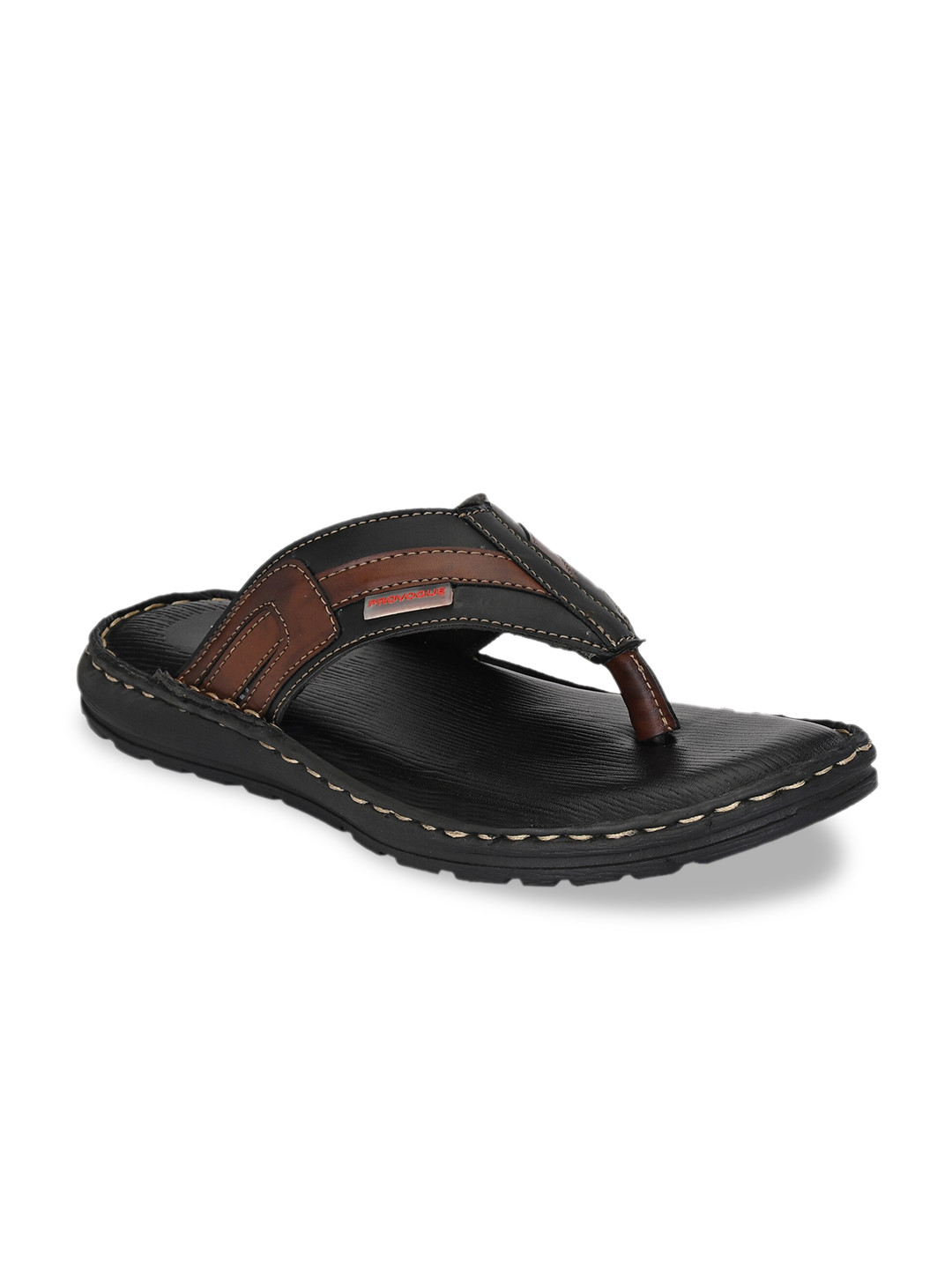 Provogue Men Black Comfort Sandals