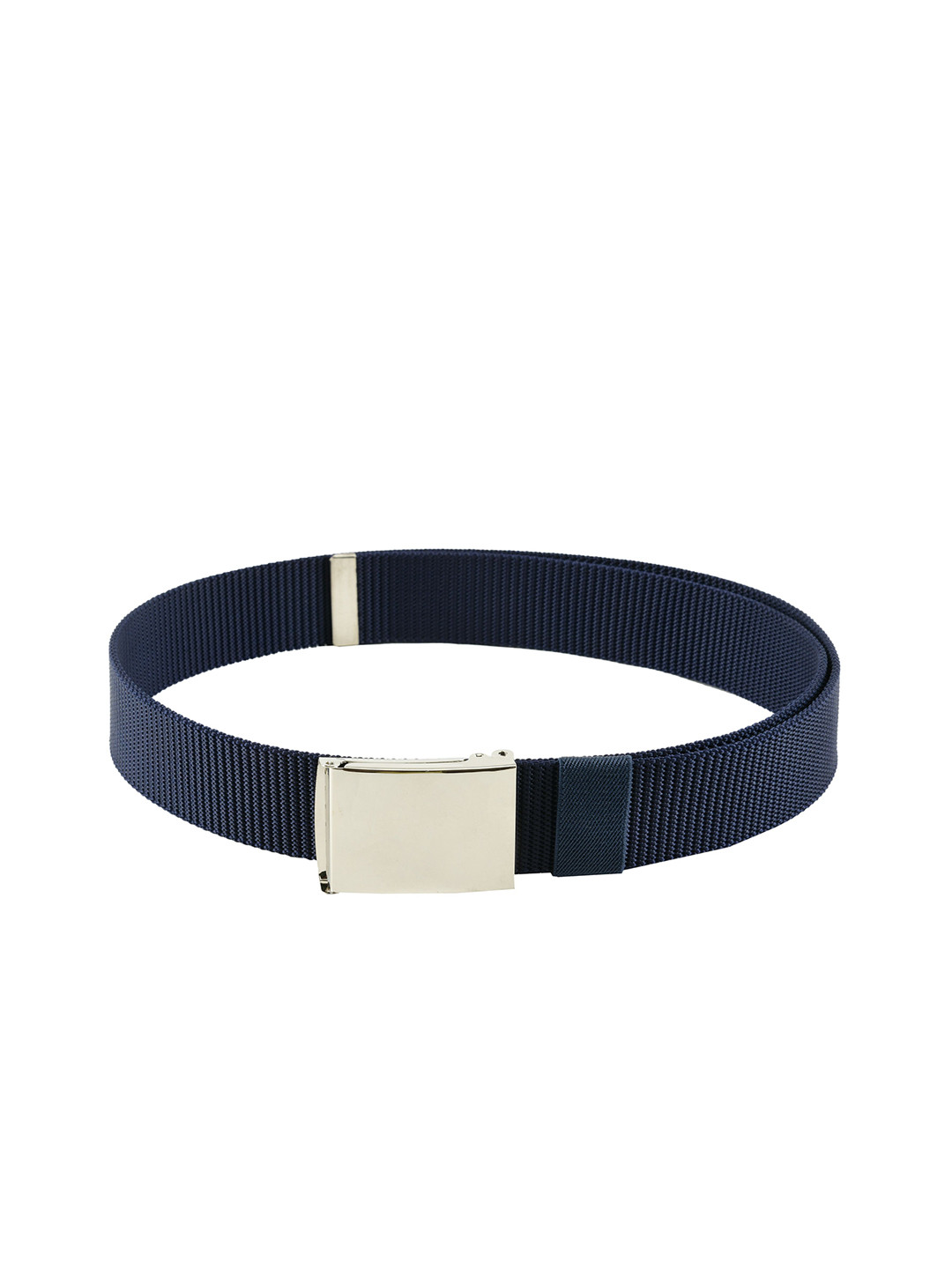 WINSOME DEAL Men Navy Blue Braided Belt