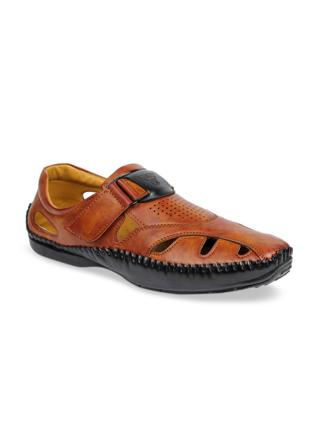 Fashion Victim Men Tan Brown Fisherman Sandals