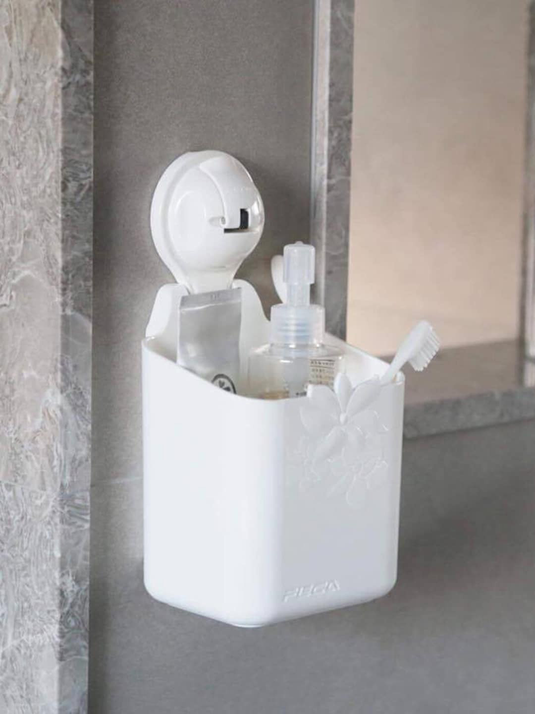 FECA White Solid Multifunction F2 Flora Storage Basket