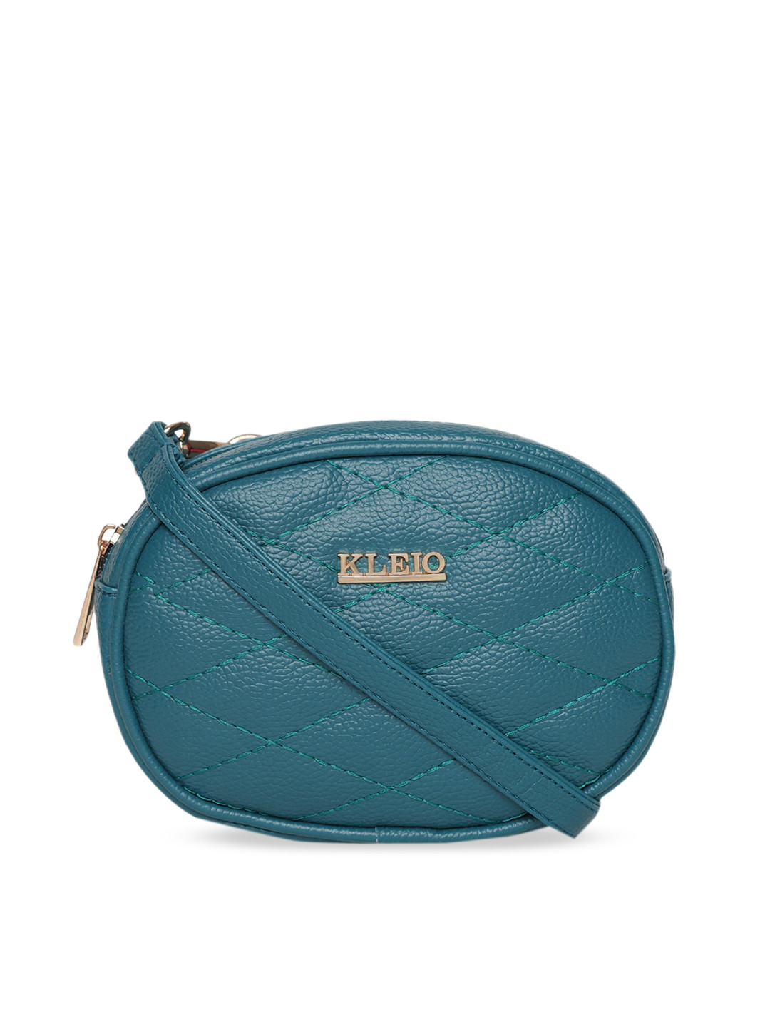 KLEIO Women Quilted Detail Waist Belt Sling Bag