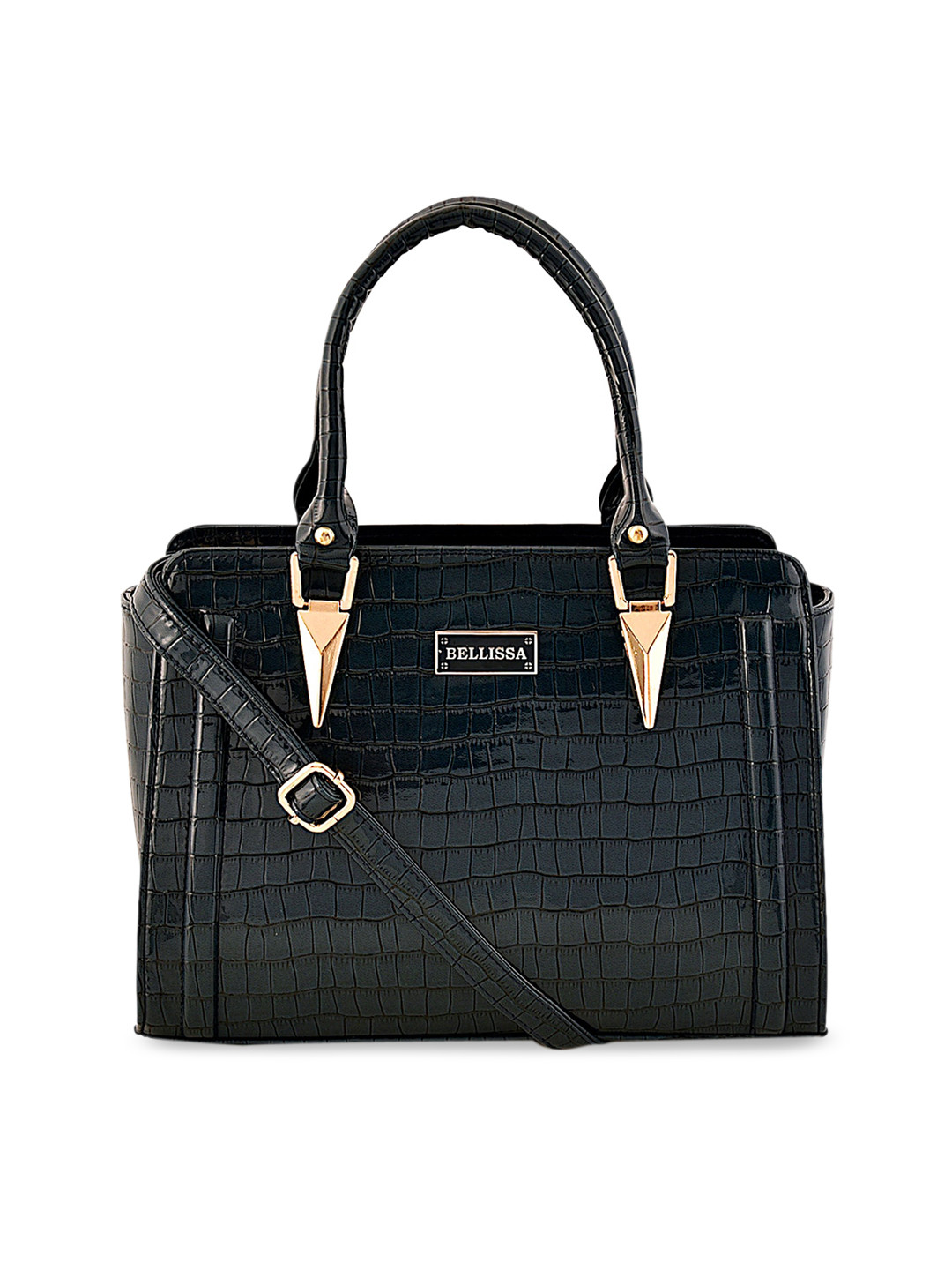 Bellissa Green Textured Handheld Bag