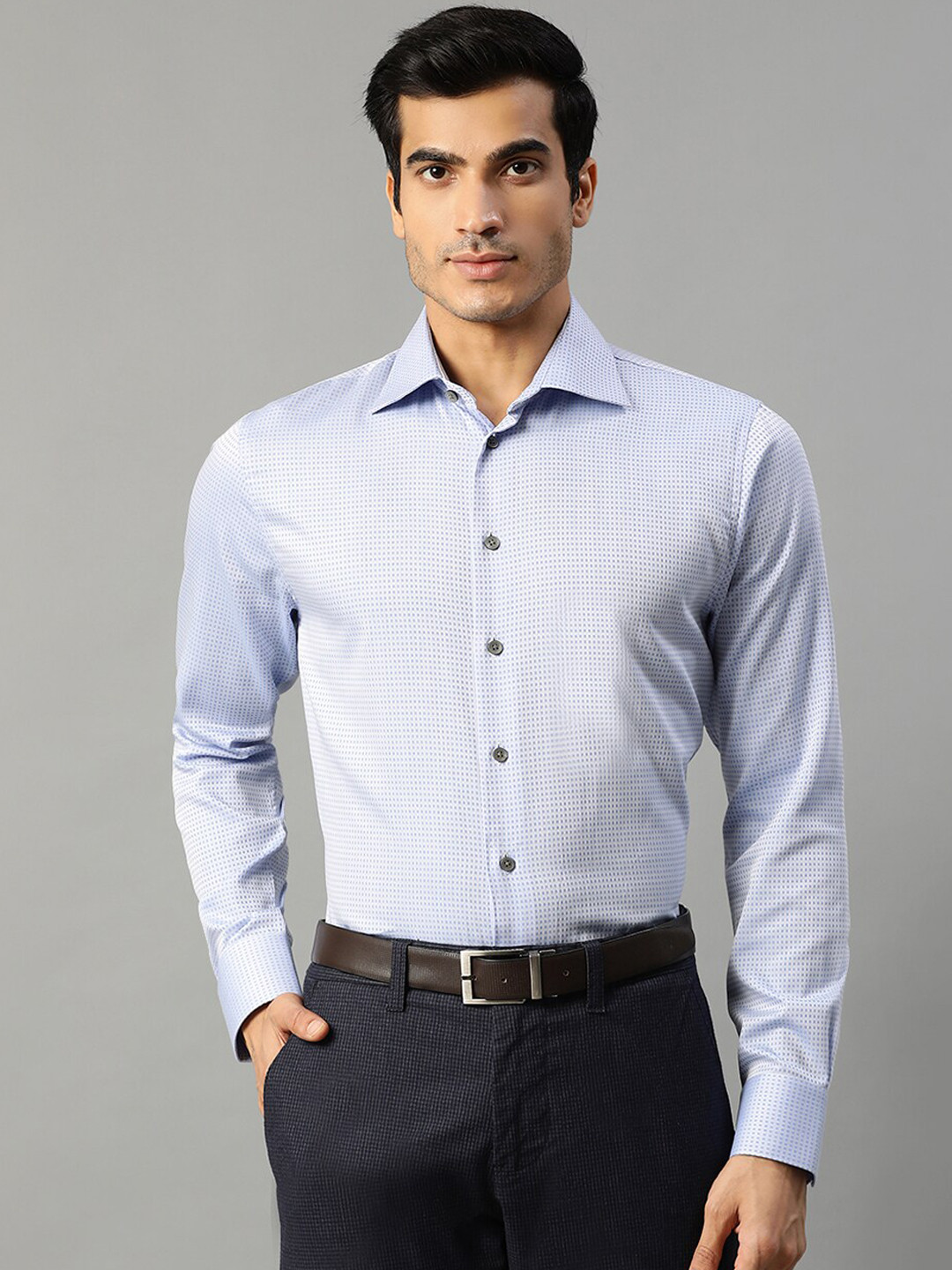 Matinique Men Blue Slim Fit Opaque Formal Shirt