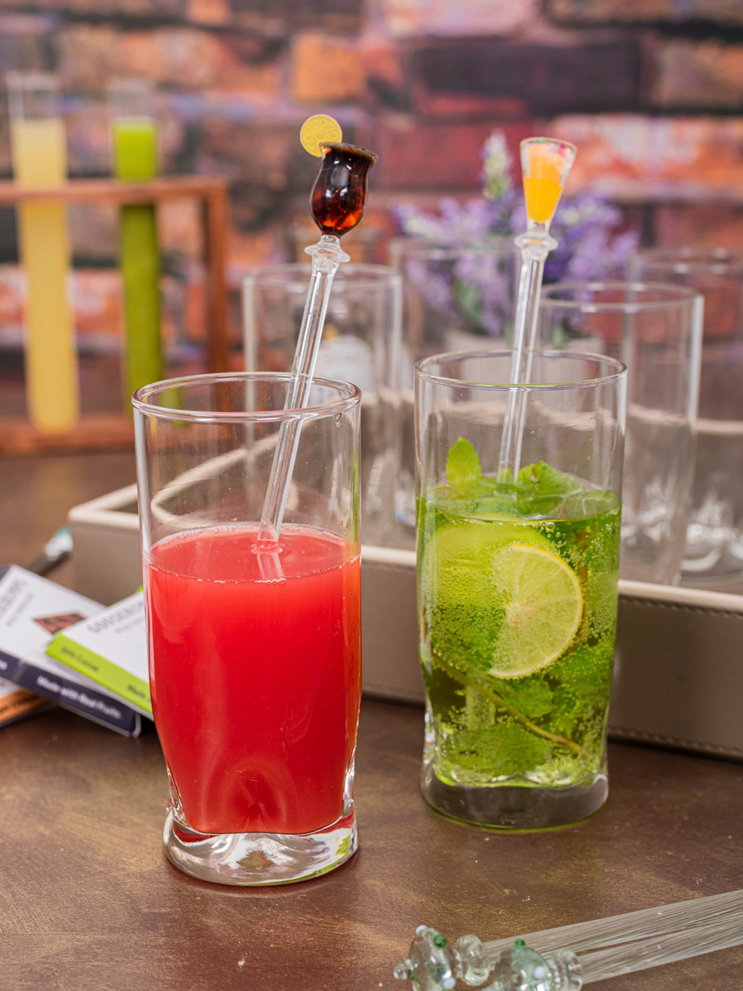 GOODHOMES Set of 6 Transparent Solid Duke Glass Tumblers