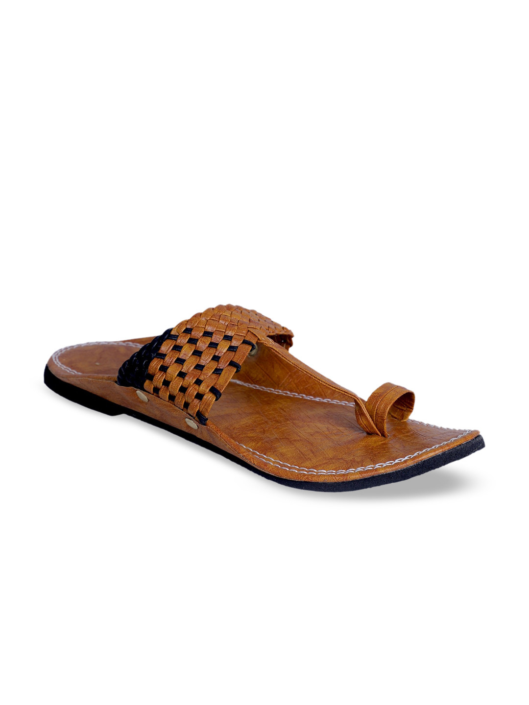 PANAHI Men Brown Comfort Sandals