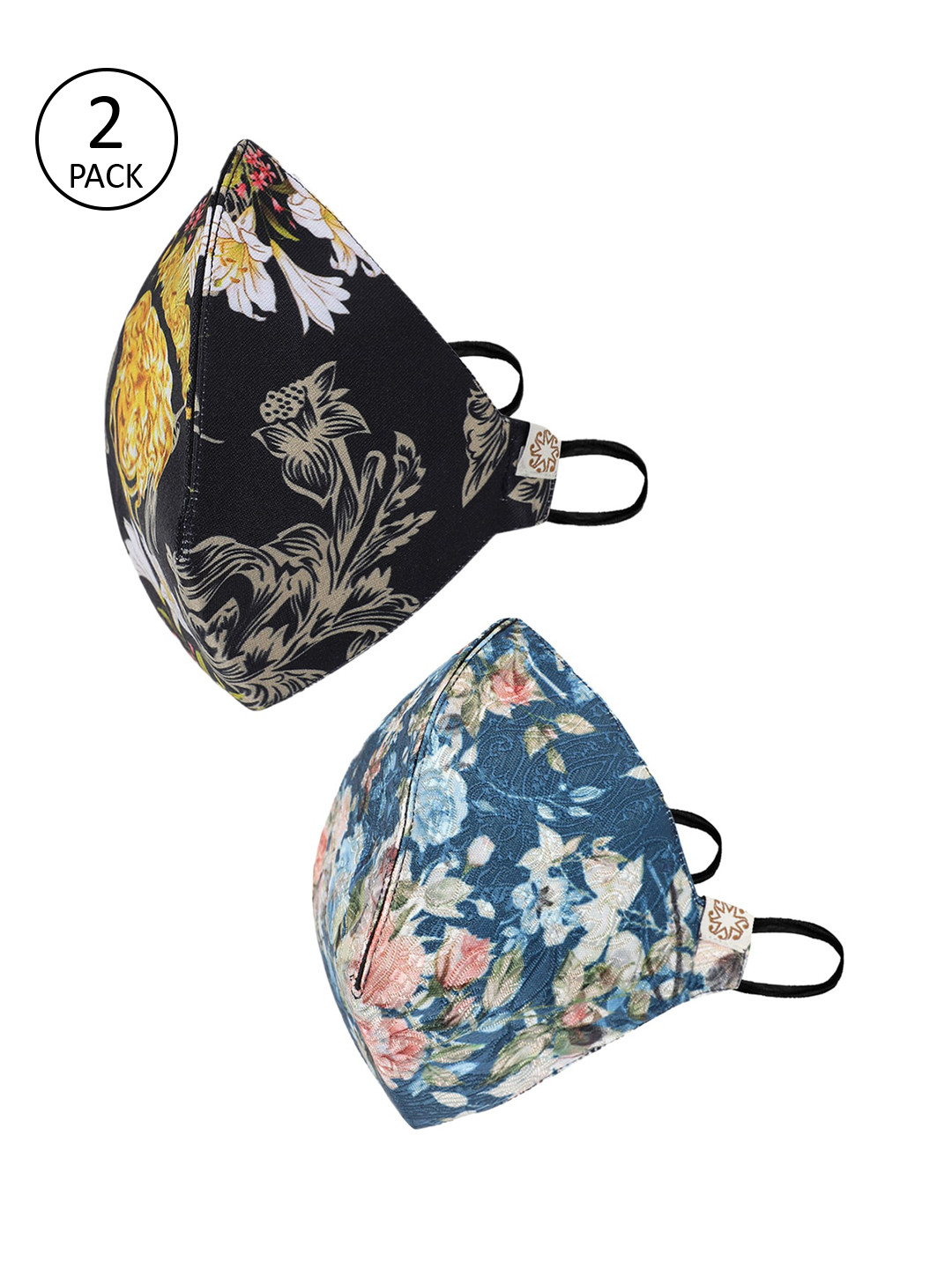 VASTRAMAY Unisex 2Pcs 4Ply Protective Outdoor Face Masks