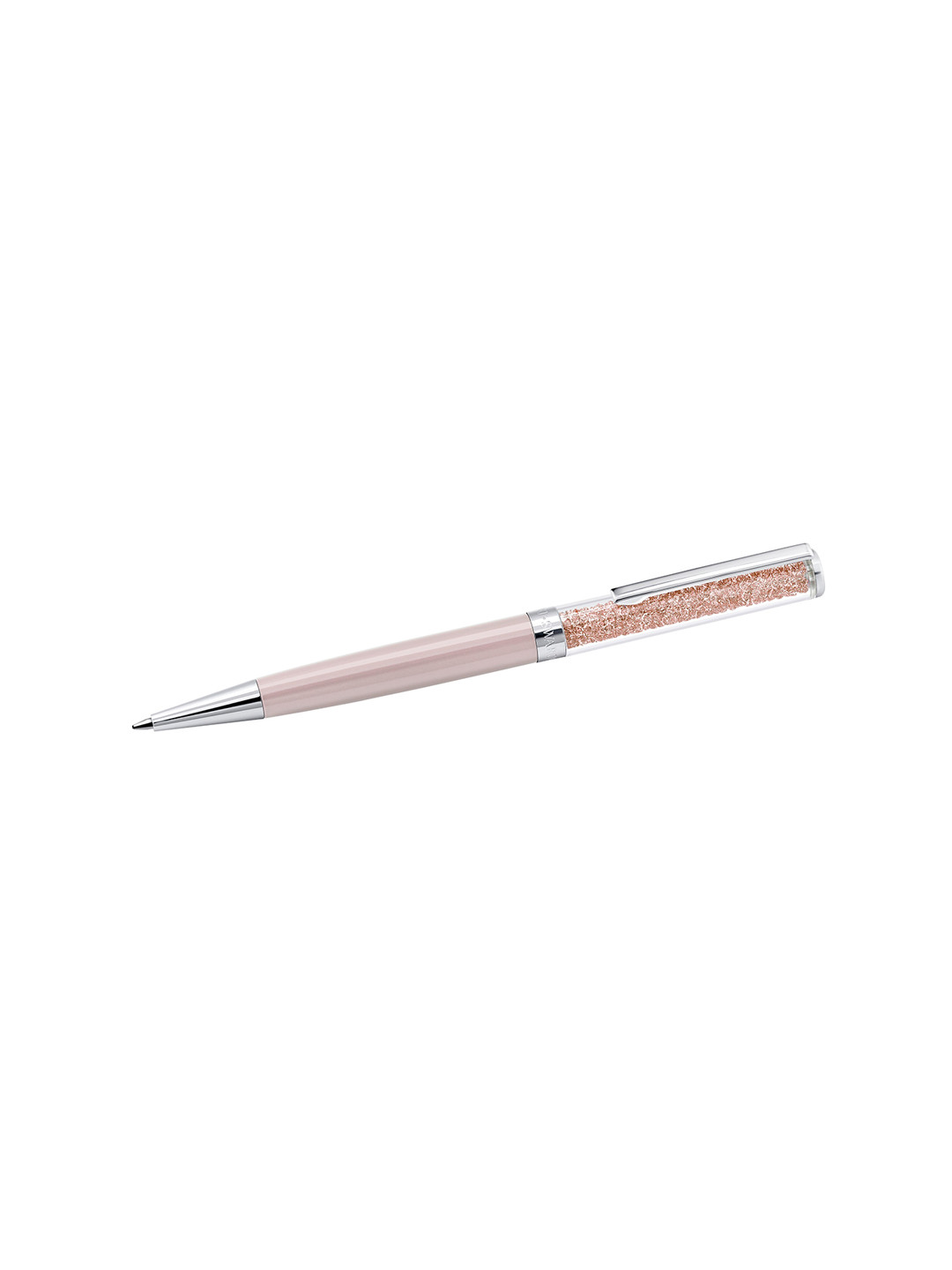 SWAROVSKI Pink & Silver-Toned Crystal-Studded Crystalline Ballpoint Pen