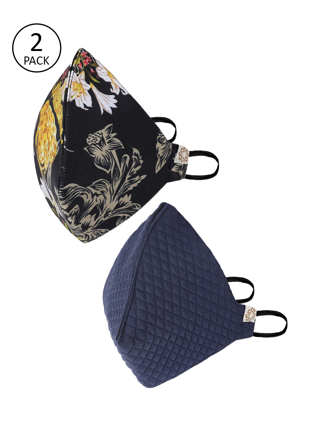 VASTRAMAY Unisex 2Pcs 4Ply Protectove Outdoor Face Masks