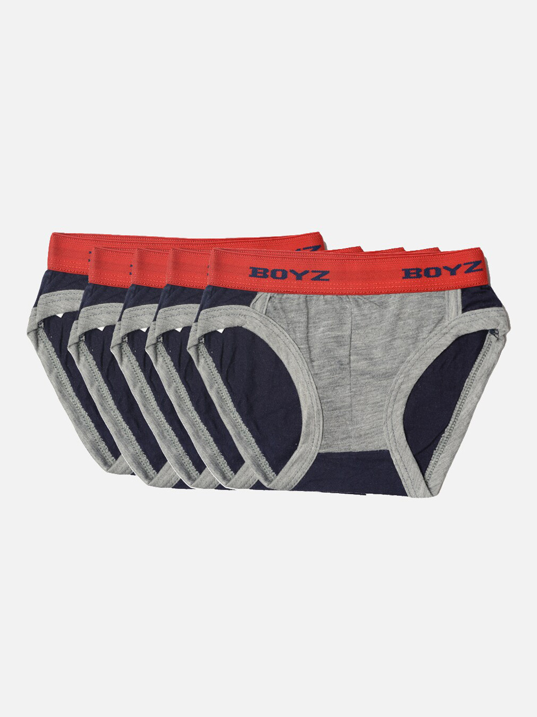 TINY HUG Infant Boys Pack Of 5 Assorted Basic Briefs
