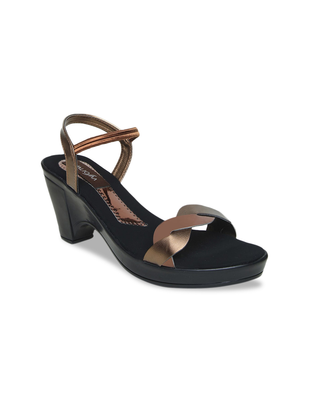 VALIOSAA Women Copper-Toned Solid Heels